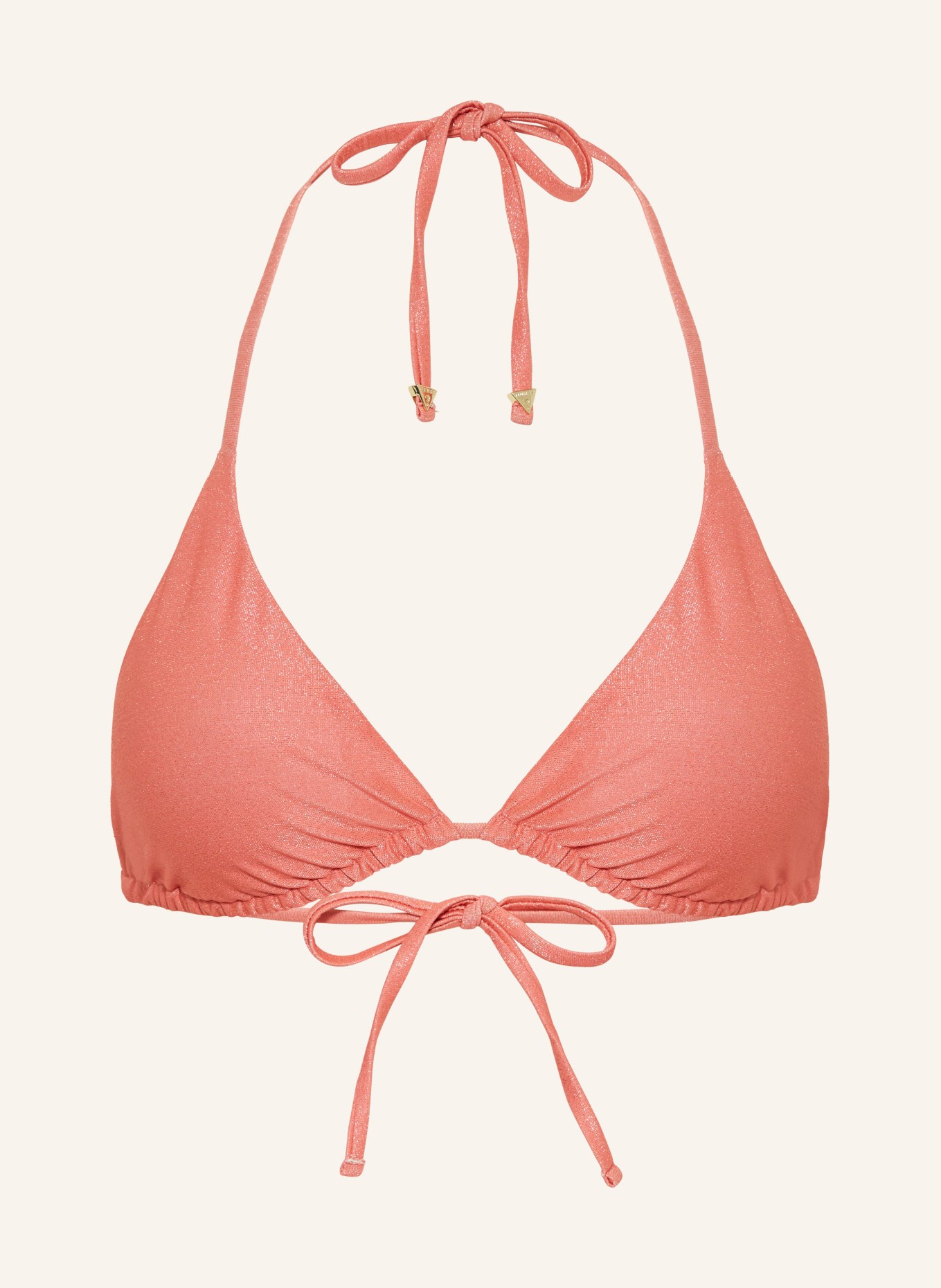 GUESS Triangle bikini top, Color: SALMON (Image 1)