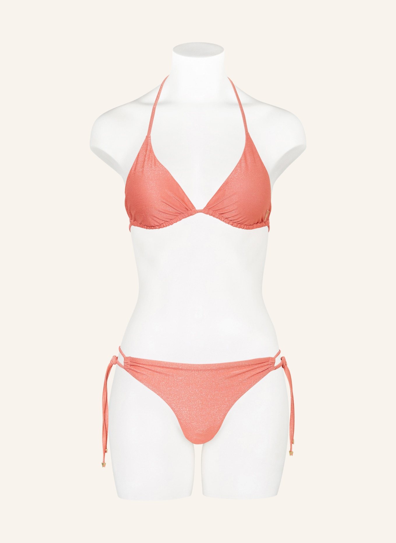 GUESS Triangle bikini top, Color: SALMON (Image 2)