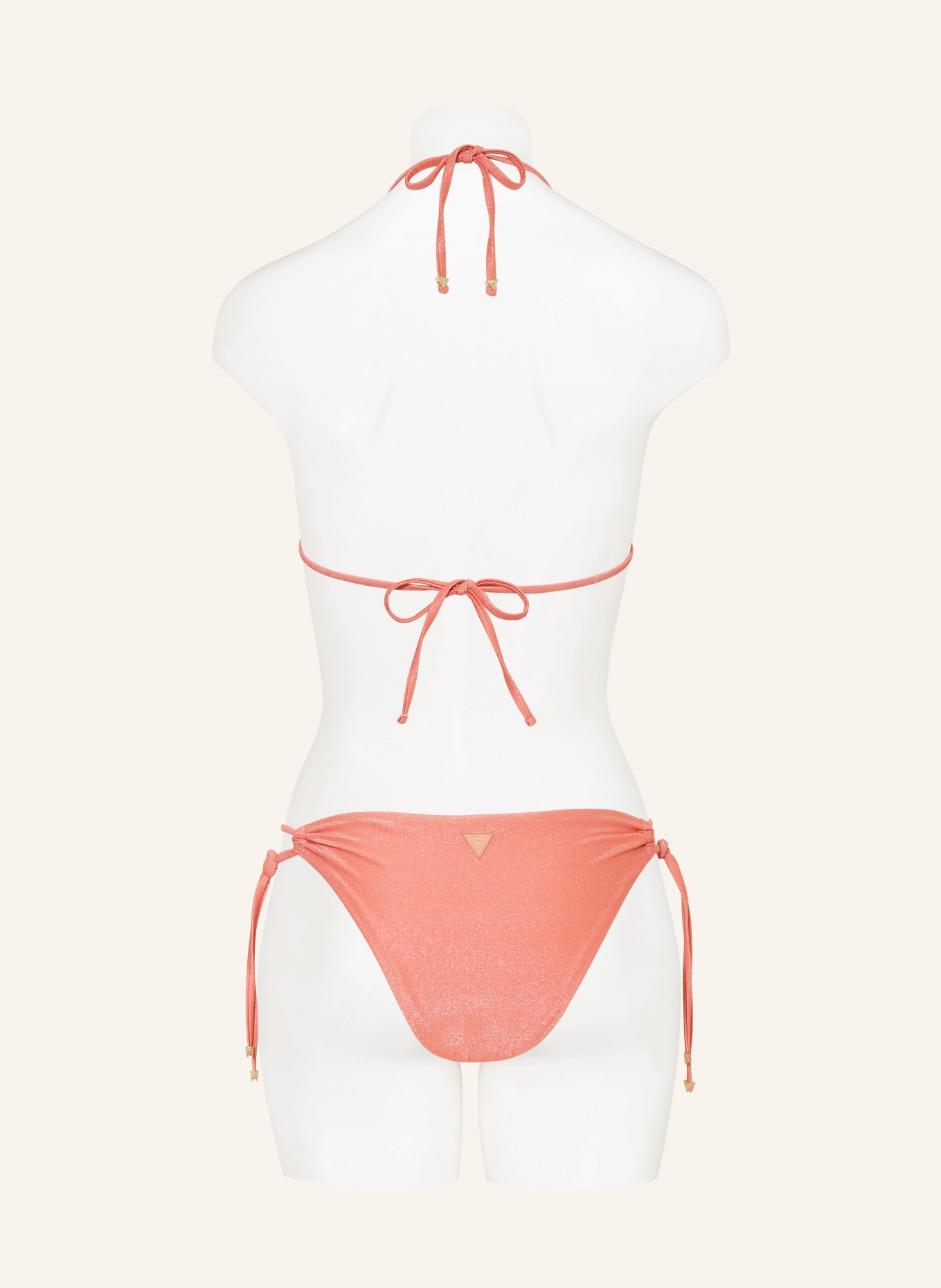GUESS Triangle bikini top, Color: SALMON (Image 3)