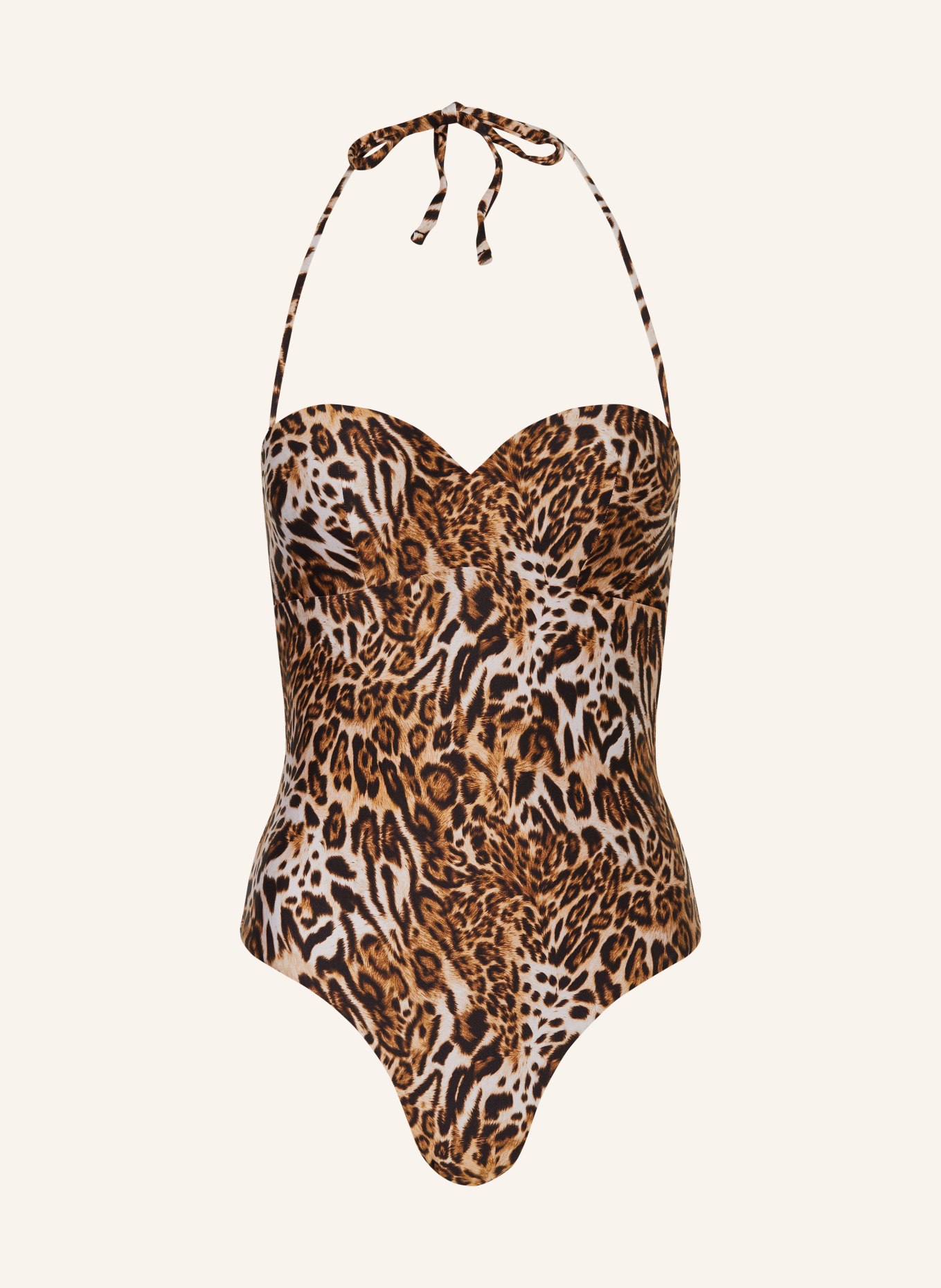 GUESS Underwire swimsuit, Color: CREAM/ LIGHT BROWN/ DARK BROWN (Image 1)