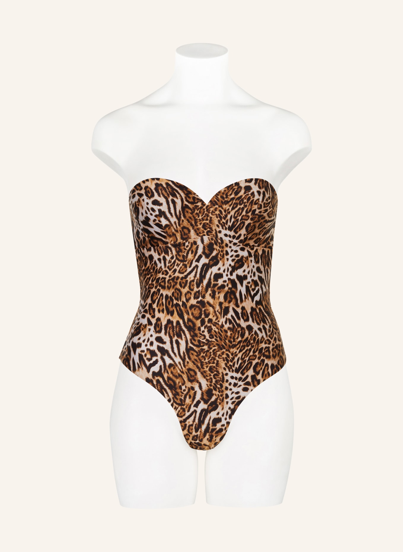 GUESS Underwire swimsuit, Color: CREAM/ LIGHT BROWN/ DARK BROWN (Image 4)