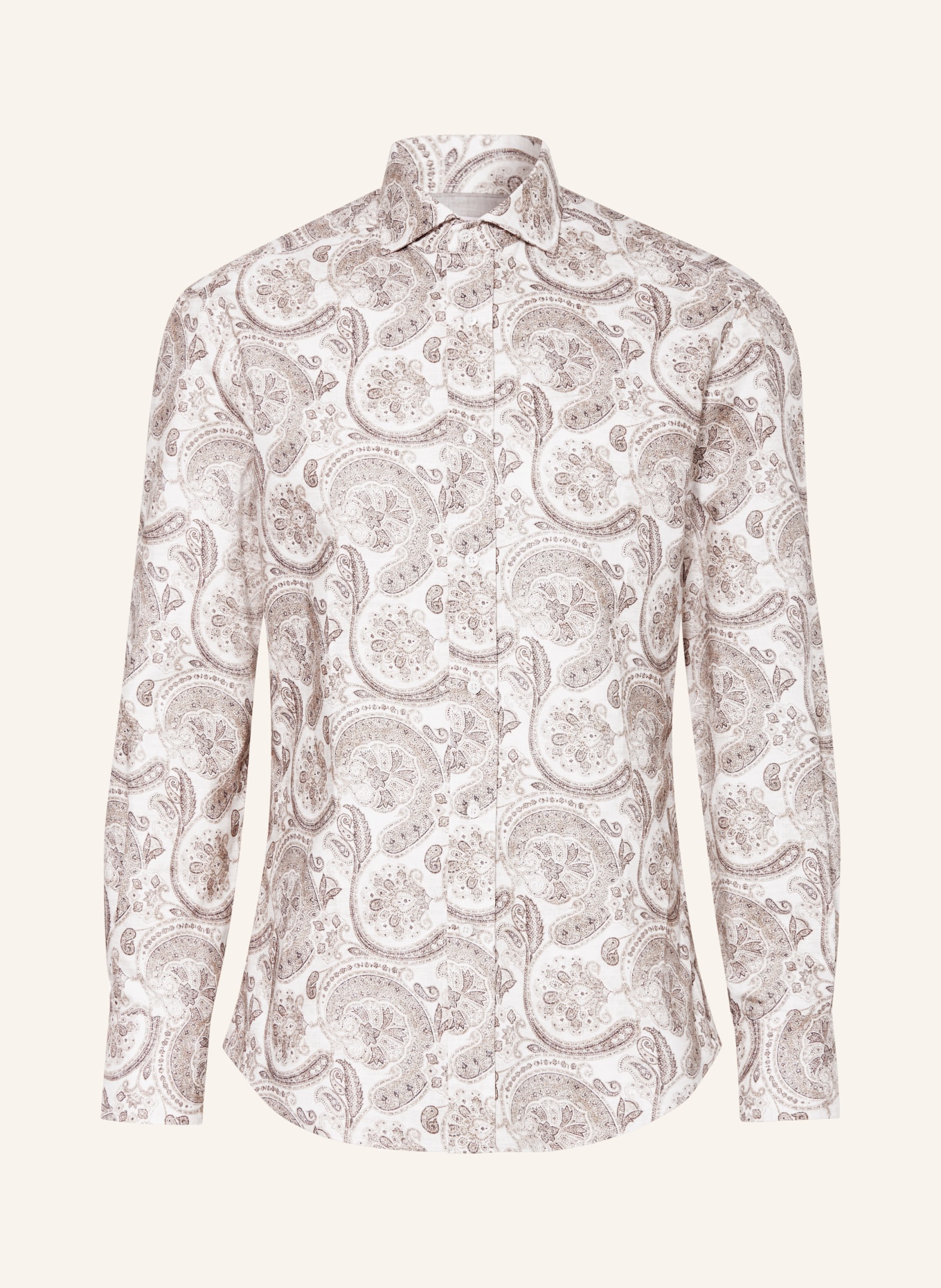 BRUNELLO CUCINELLI Hemd Slim Fit, Farbe: BEIGE/ BRAUN/ DUNKELBRAUN (Bild 1)