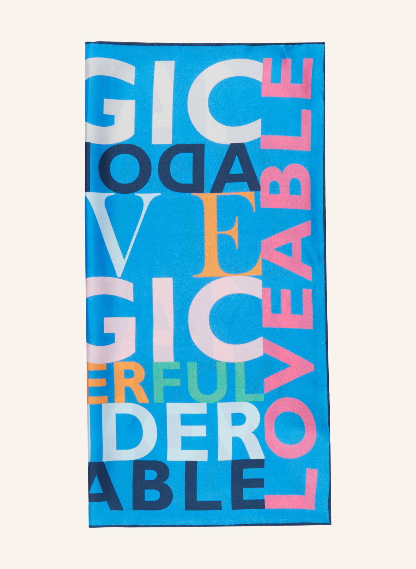 CODELLO Seidentuch, Farbe: BLAU/ GRÜN/ ORANGE (Bild 1)