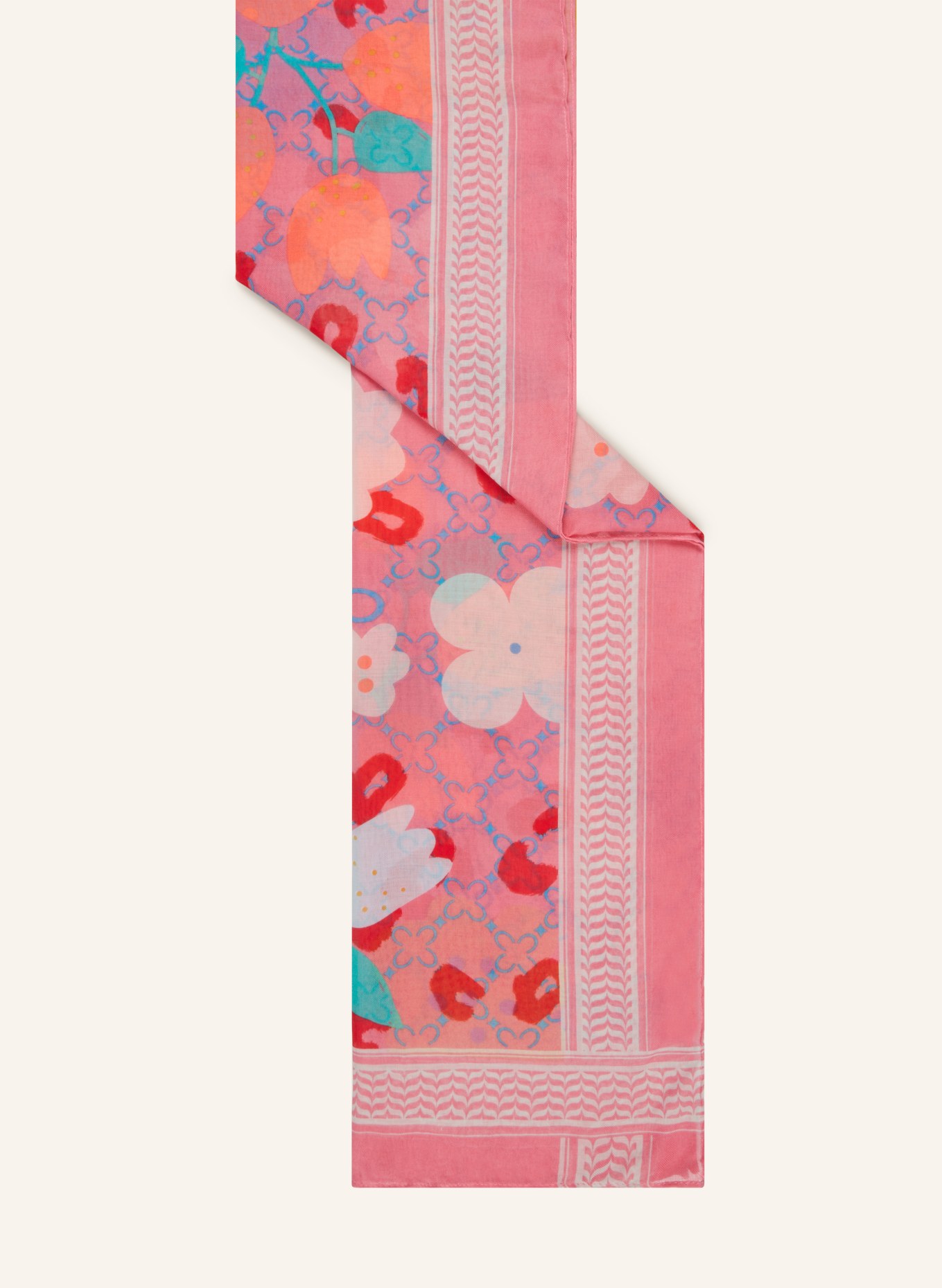 CODELLO Scarf, Color: PINK/ GREEN/ RED (Image 2)