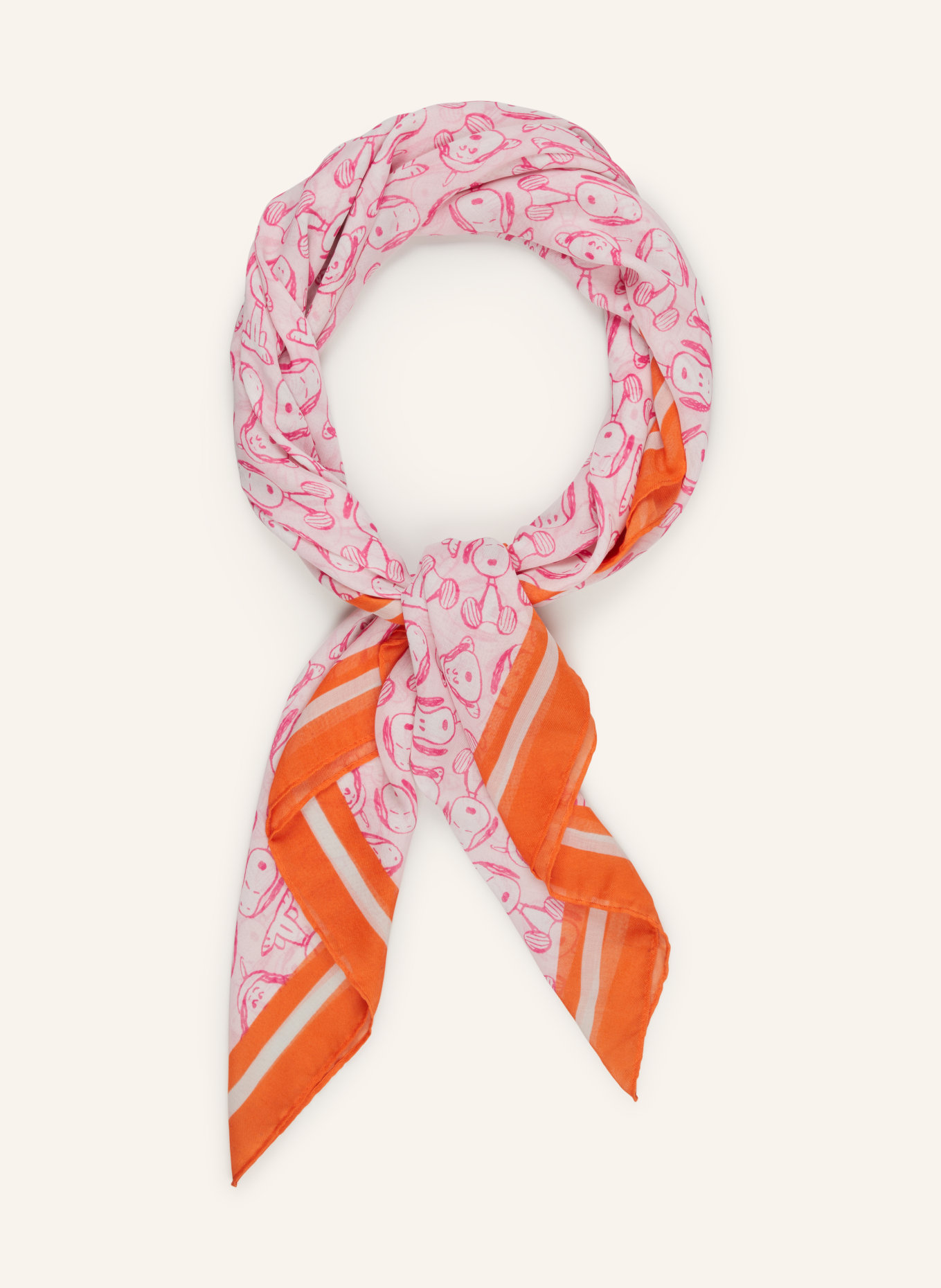 CODELLO Šátek: RŮŽOVÁ / TMAVĚ ORANŽOVÁ
