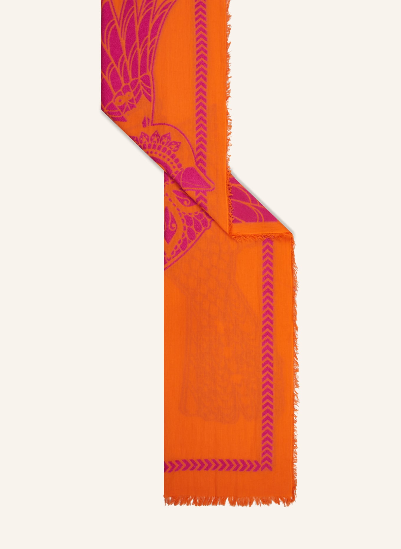 CODELLO Scarf, Color: ORANGE/ PINK (Image 2)
