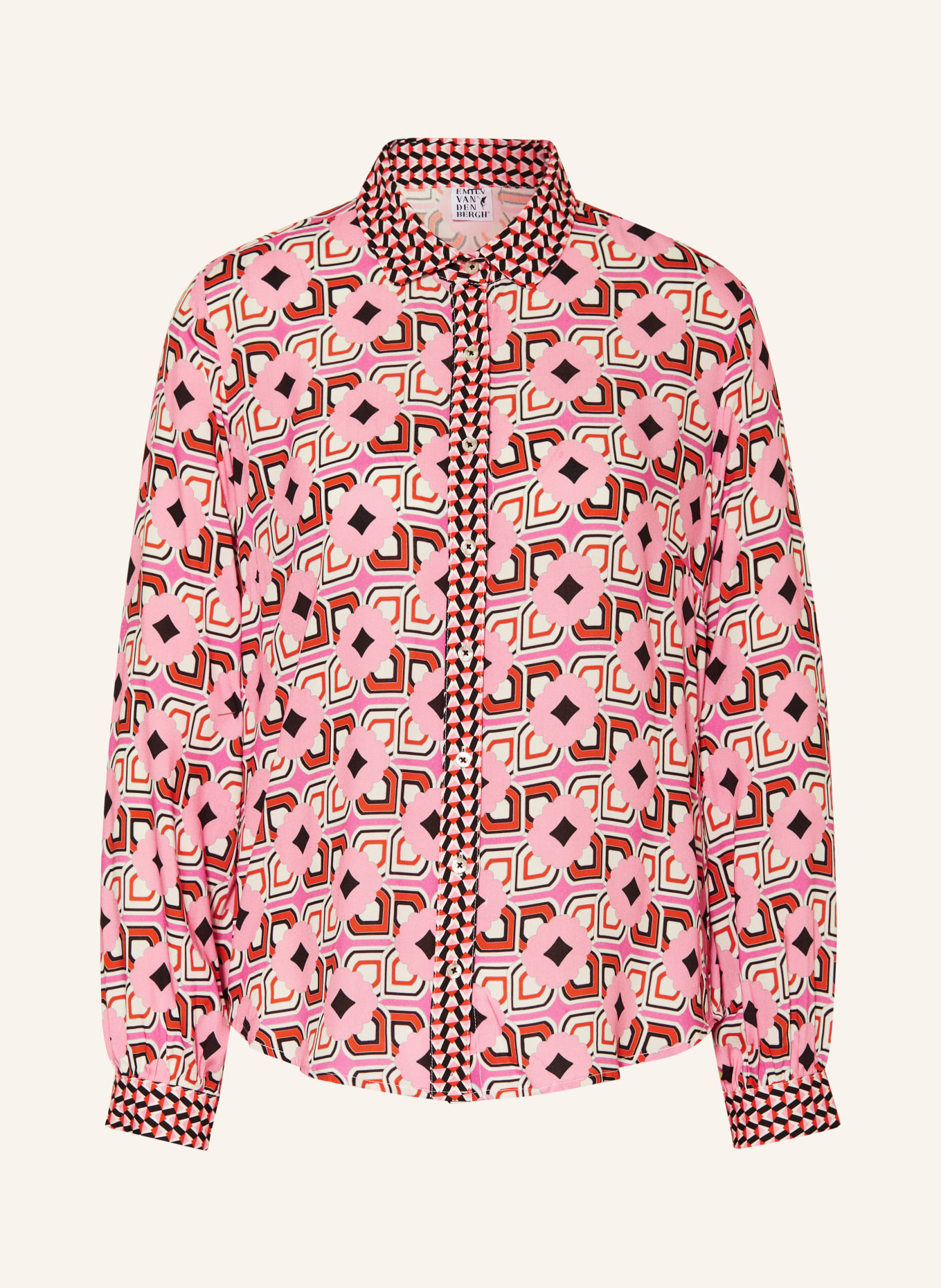 Emily VAN DEN BERGH Shirt blouse, Color: PINK/ RED (Image 1)