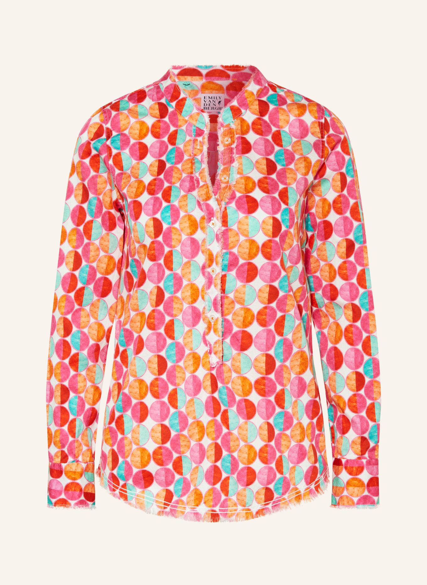 Emily VAN DEN BERGH Blusenshirt, Farbe: PINK/ ORANGE/ ROT (Bild 1)