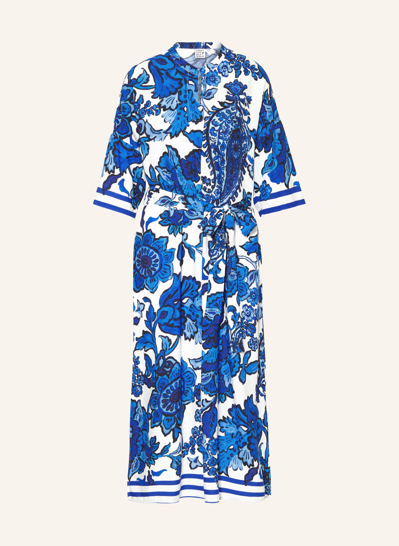 Emily VAN DEN BERGH Dress, Color: WHITE/ BLUE (Image 1)