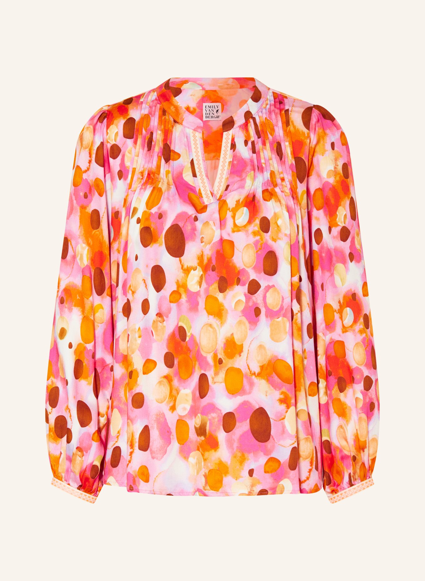 Emily VAN DEN BERGH Shirt blouse, Color: PINK/ ORANGE (Image 1)