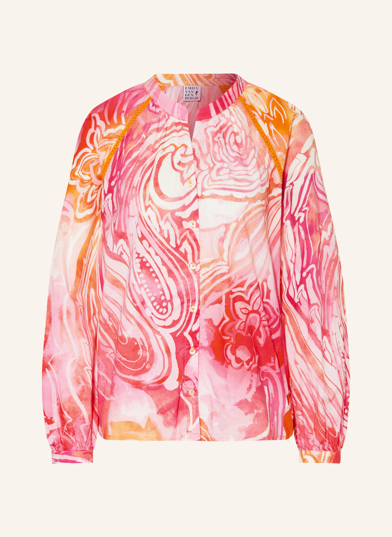 Emily VAN DEN BERGH Shirt blouse, Color: ORANGE/ PINK (Image 1)