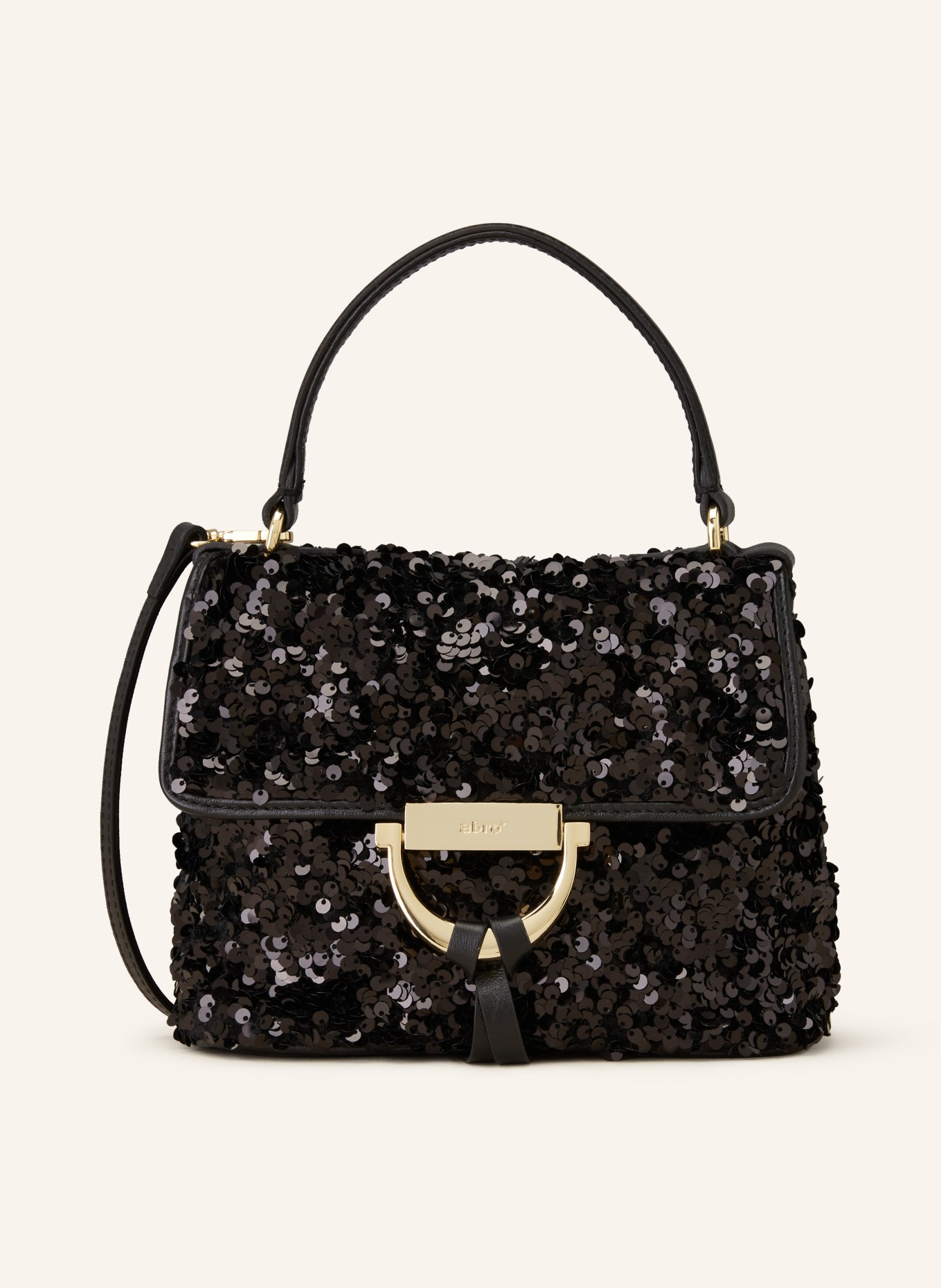 abro Crossbody bag TEMI with sequins, Color: BLACK (Image 1)
