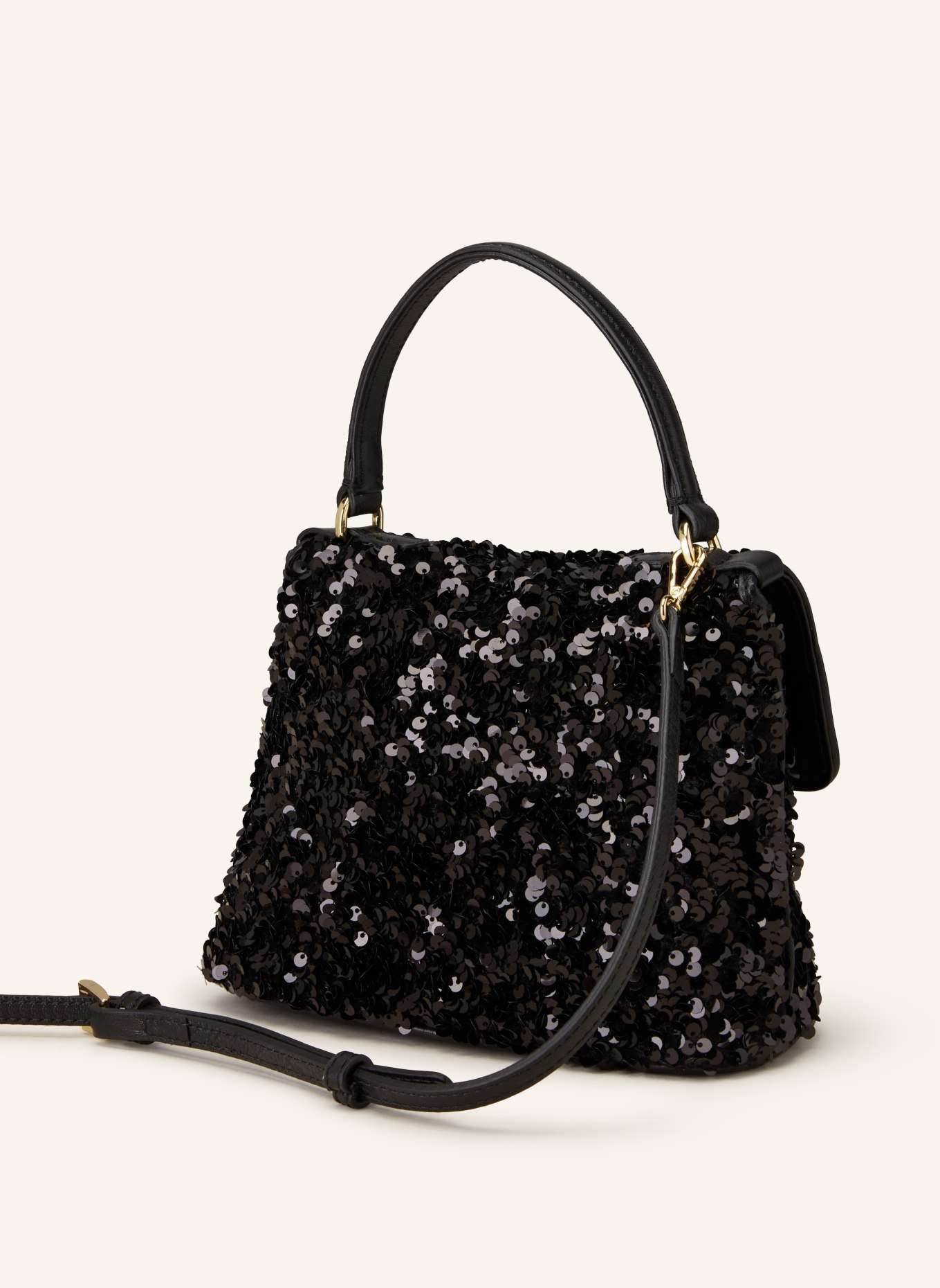 abro Crossbody bag TEMI with sequins, Color: BLACK (Image 2)