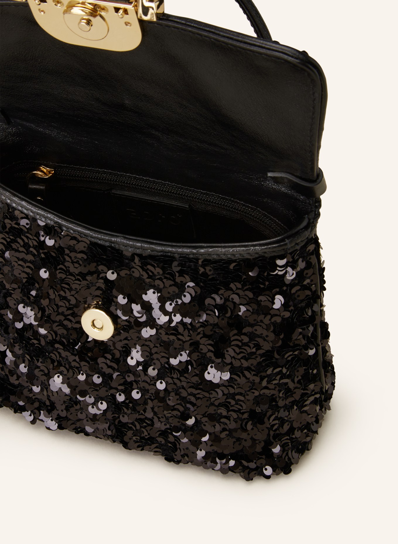 abro Crossbody bag TEMI with sequins, Color: BLACK (Image 3)