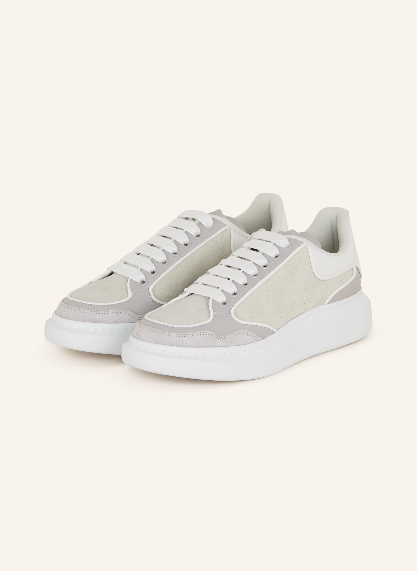 Alexander McQUEEN Sneakers, Color: LIGHT GRAY/ WHITE (Image 1)