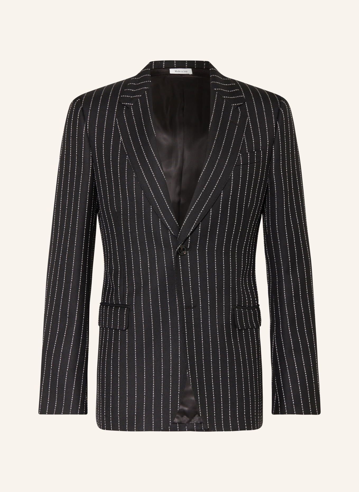 Alexander McQUEEN Suit jacket regular fit, Color: 1090 BLACK WHITE (Image 1)