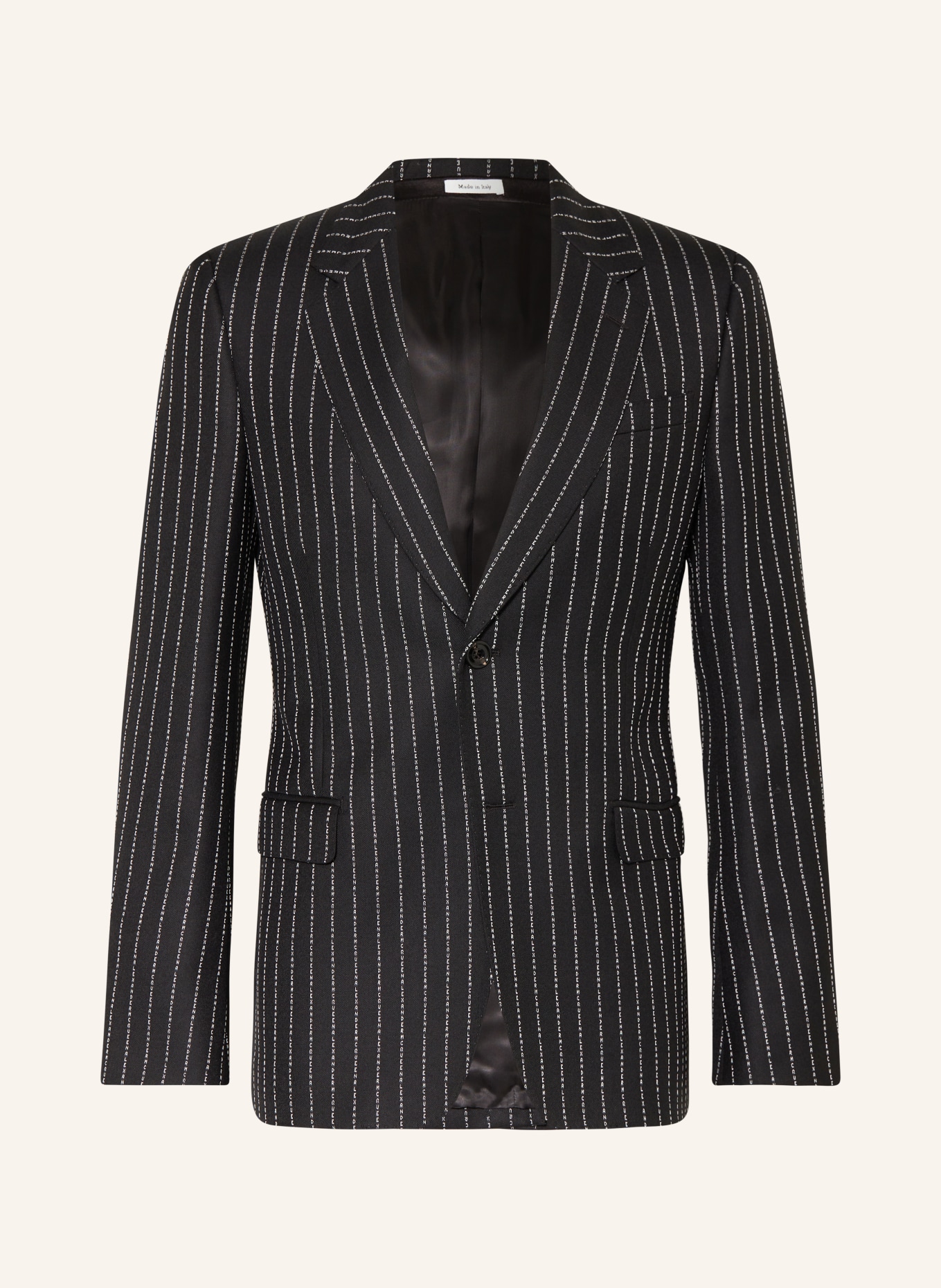 Alexander McQUEEN Suit jacket regular fit in 1090 black white