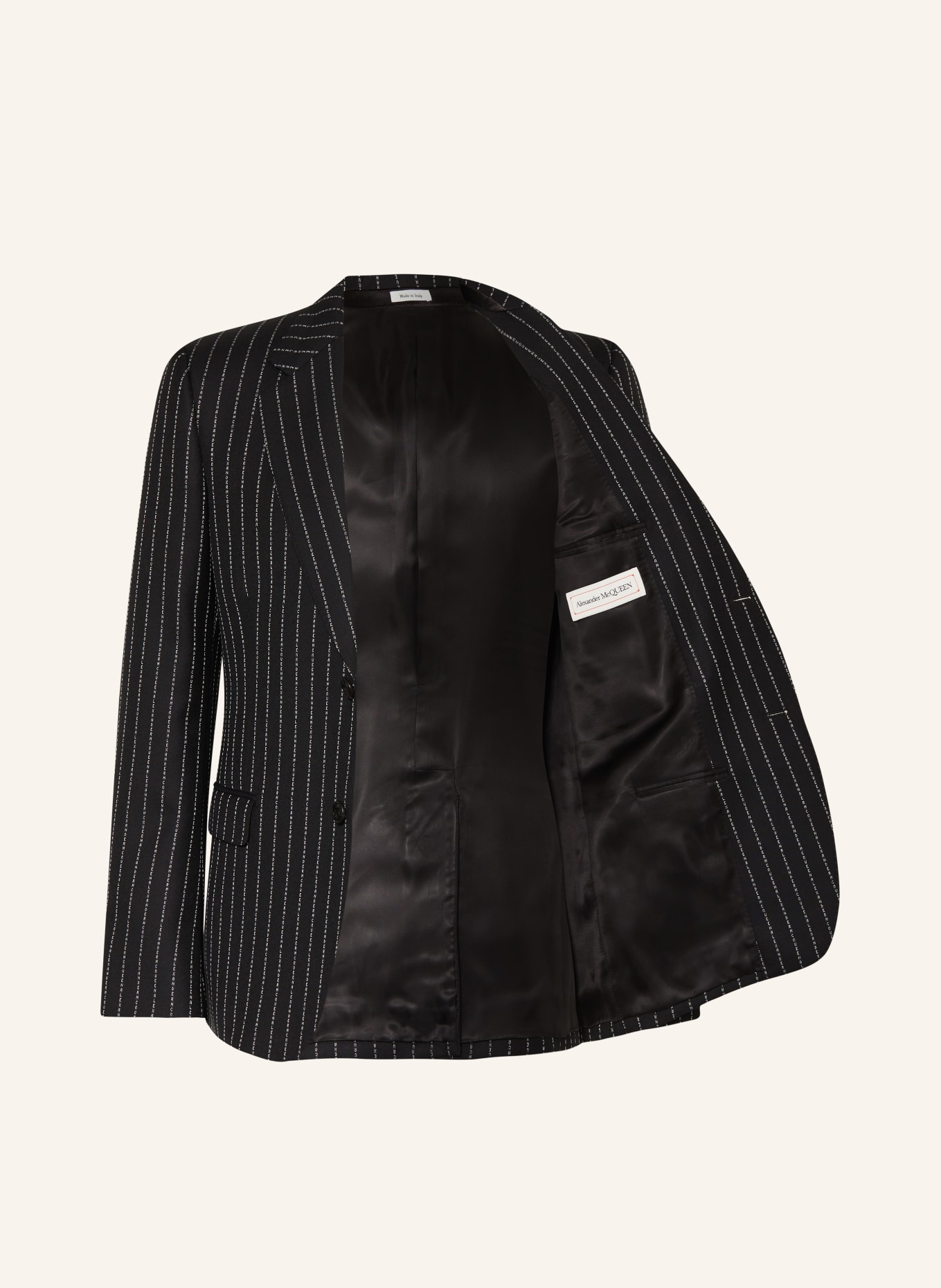 Alexander McQUEEN Suit jacket regular fit, Color: 1090 BLACK WHITE (Image 4)