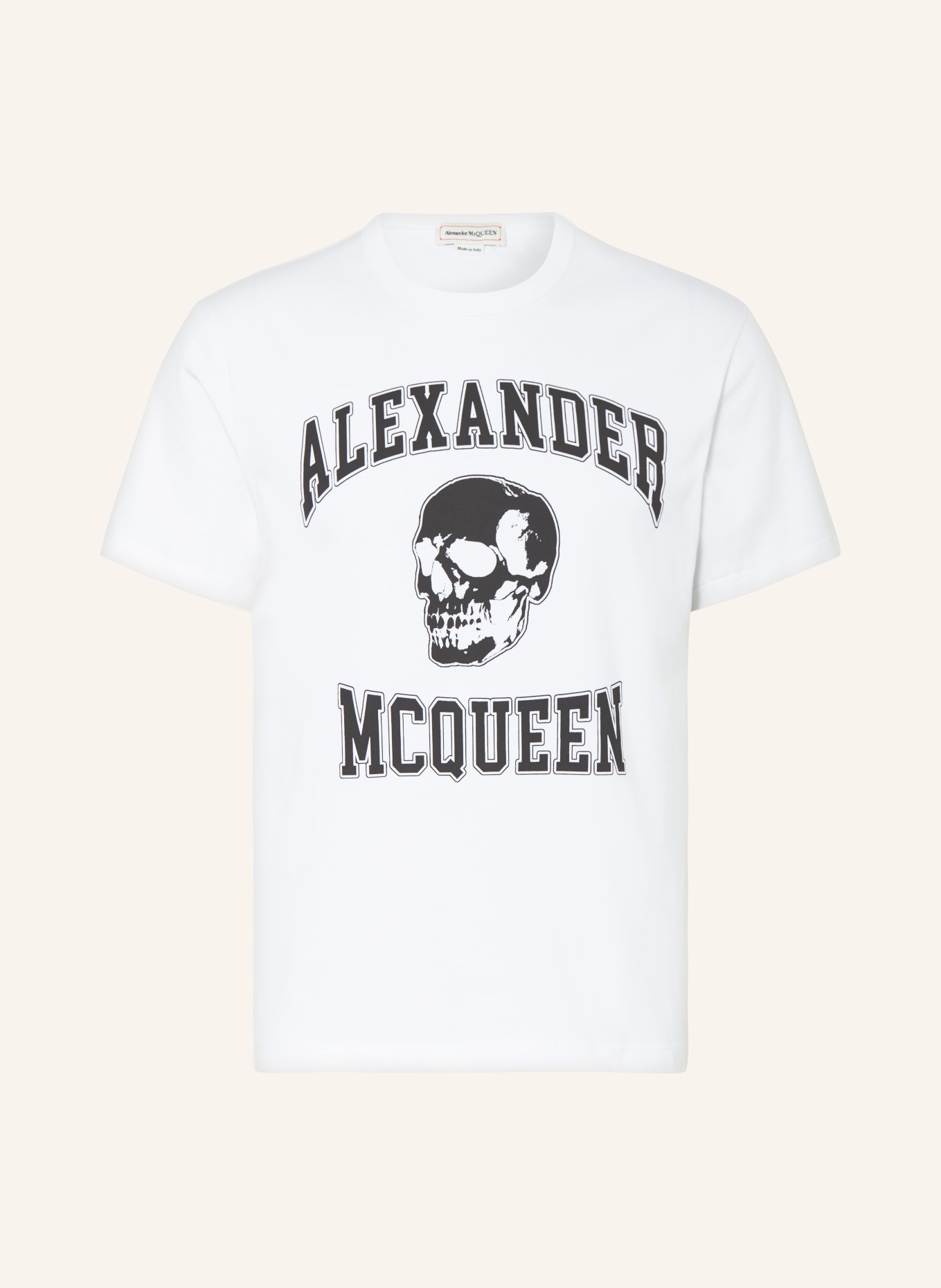 Alexander McQUEEN T-shirt, Kolor: BIAŁY/ CZARNY (Obrazek 1)