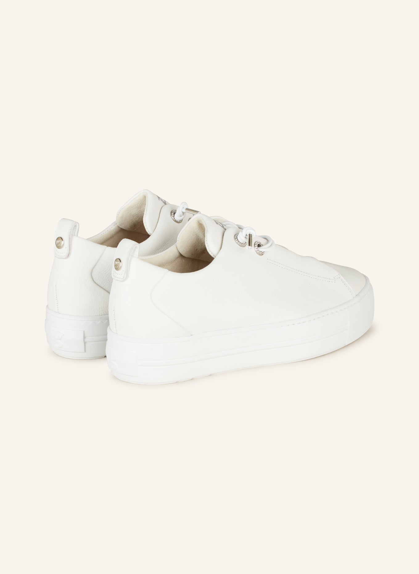 paul green Sneakers with decorative gems, Color: WHITE (Image 2)
