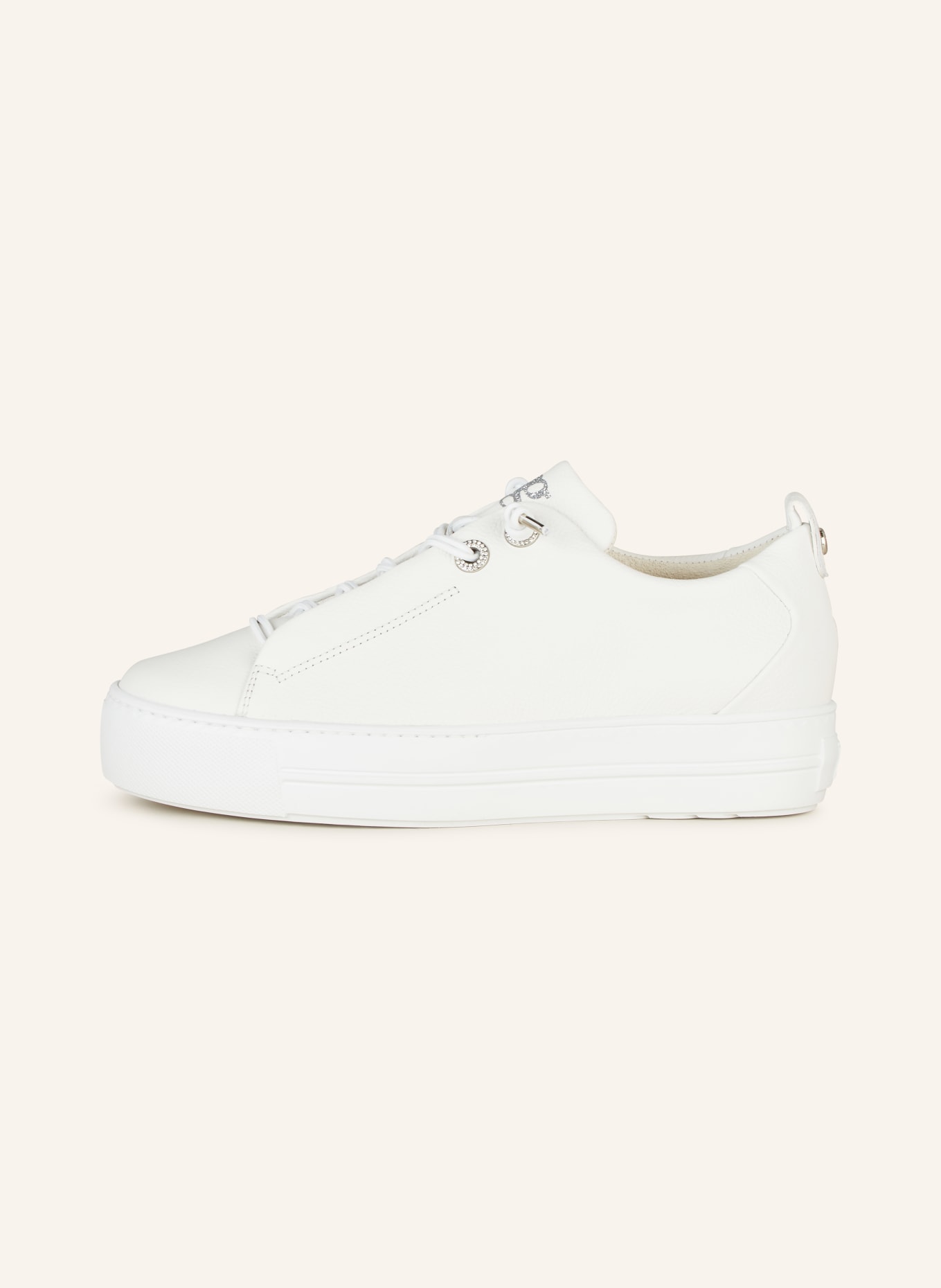 paul green Sneakers with decorative gems, Color: WHITE (Image 4)
