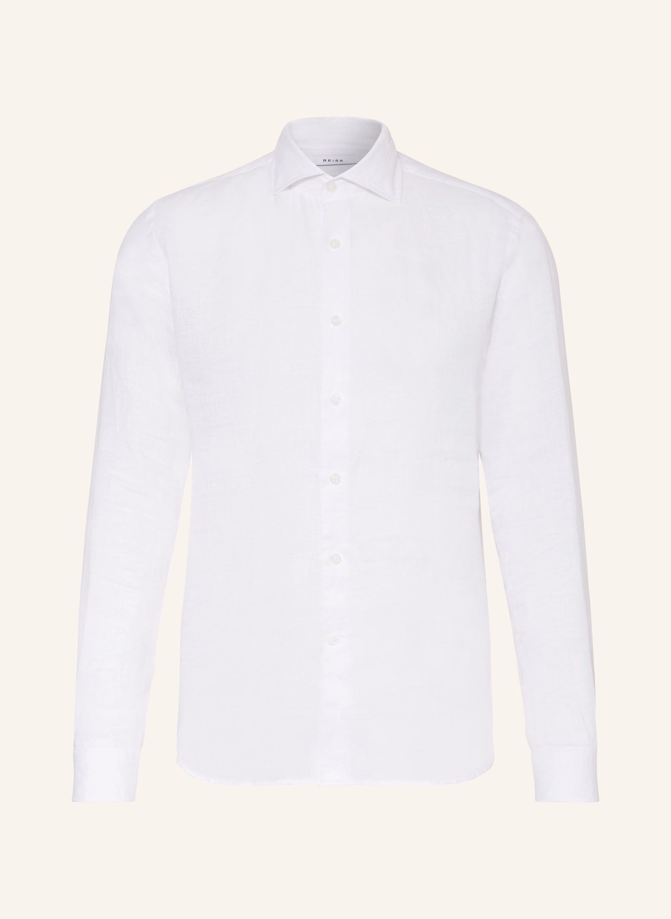 REISS Linen shirt RUBAN slim fit, Color: WHITE (Image 1)