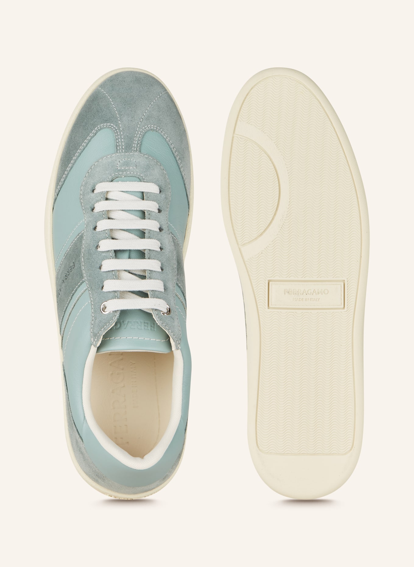 FERRAGAMO Sneakersy ACHILLE 1, Kolor: PETROL (Obrazek 5)