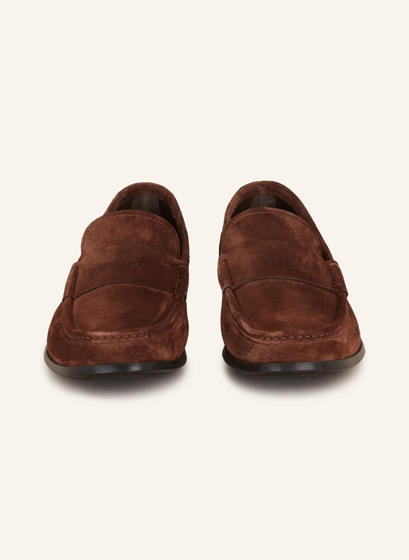 FERRAGAMO Pantofle DUPONT, Kolor: BRĄZOWY (Obrazek 3)