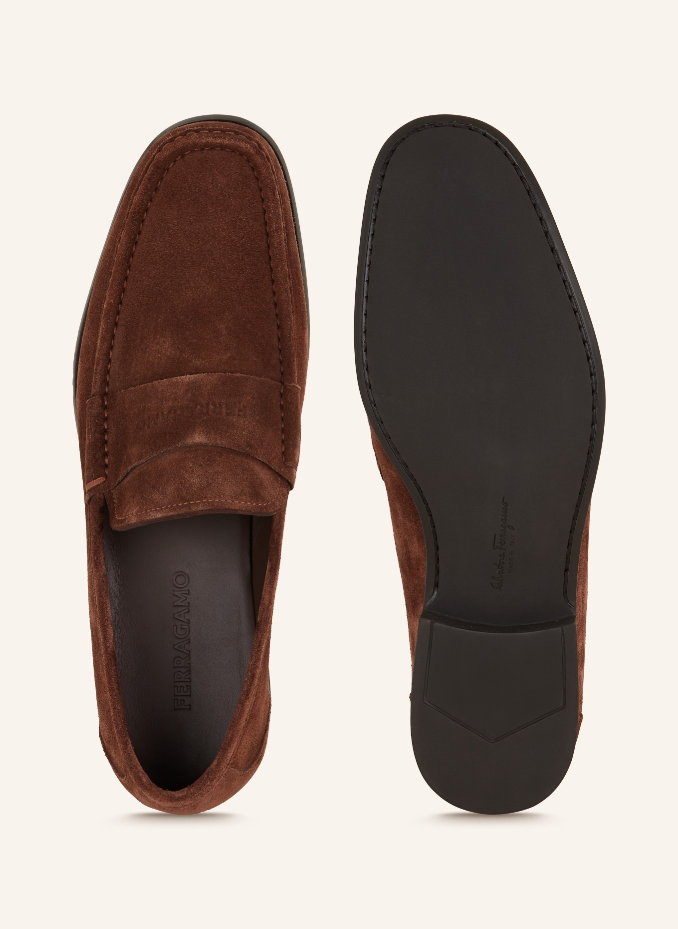 FERRAGAMO Slip-on shoes DUPONT, Color: BROWN (Image 5)