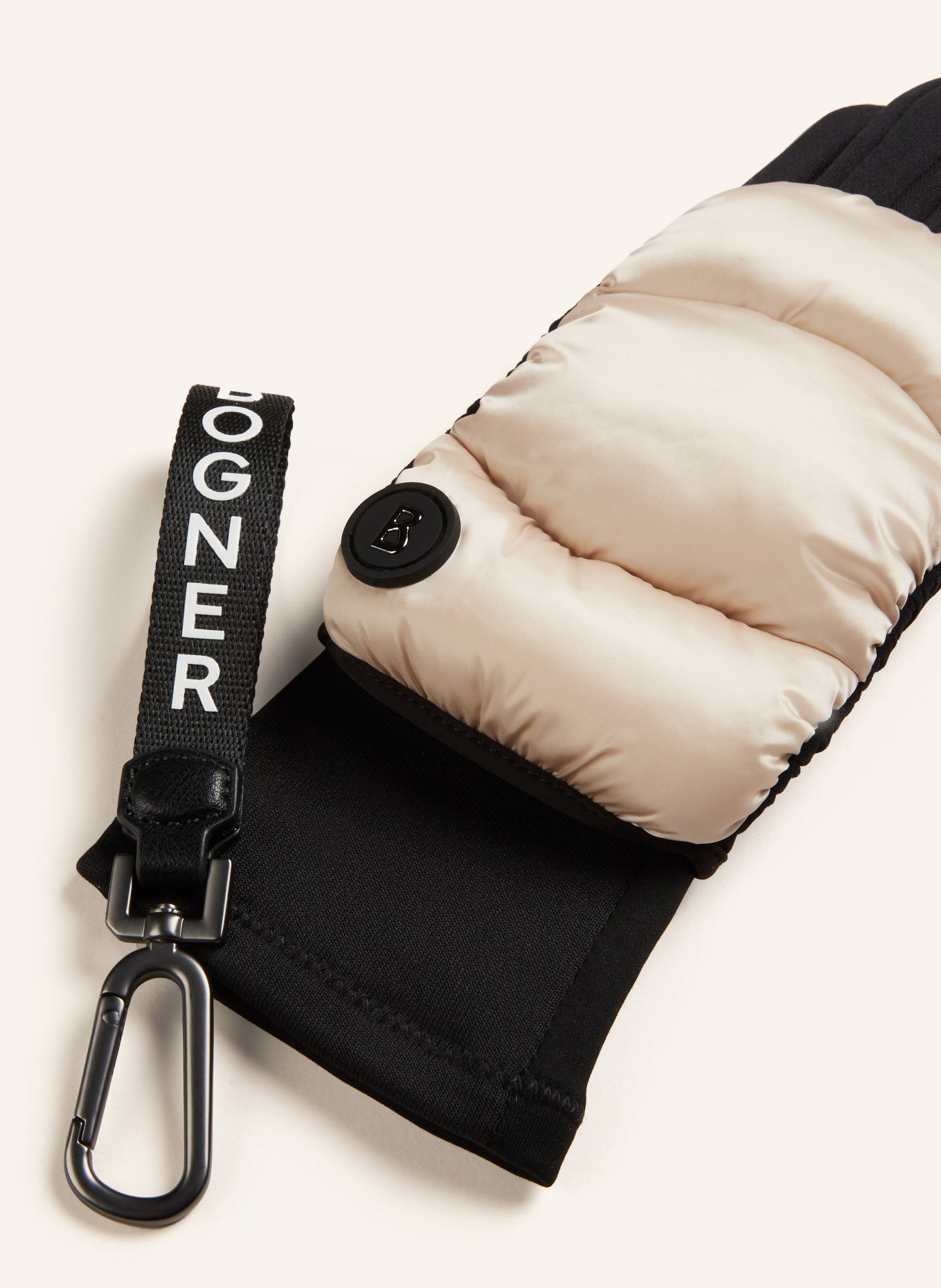 BOGNER 2-in-1 leather gloves TOUCH with touchscreen function, Color: CREAM (Image 2)