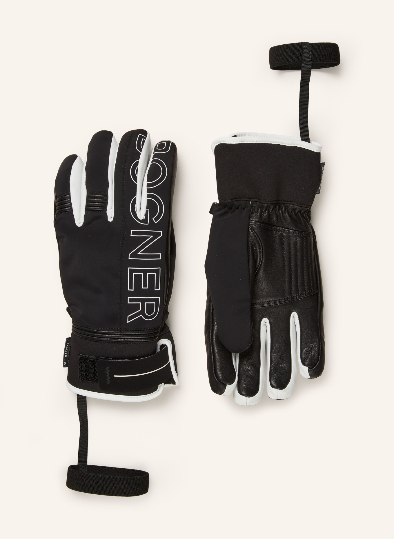 BOGNER Ski gloves BEN, Color: BLACK/ WHITE (Image 1)