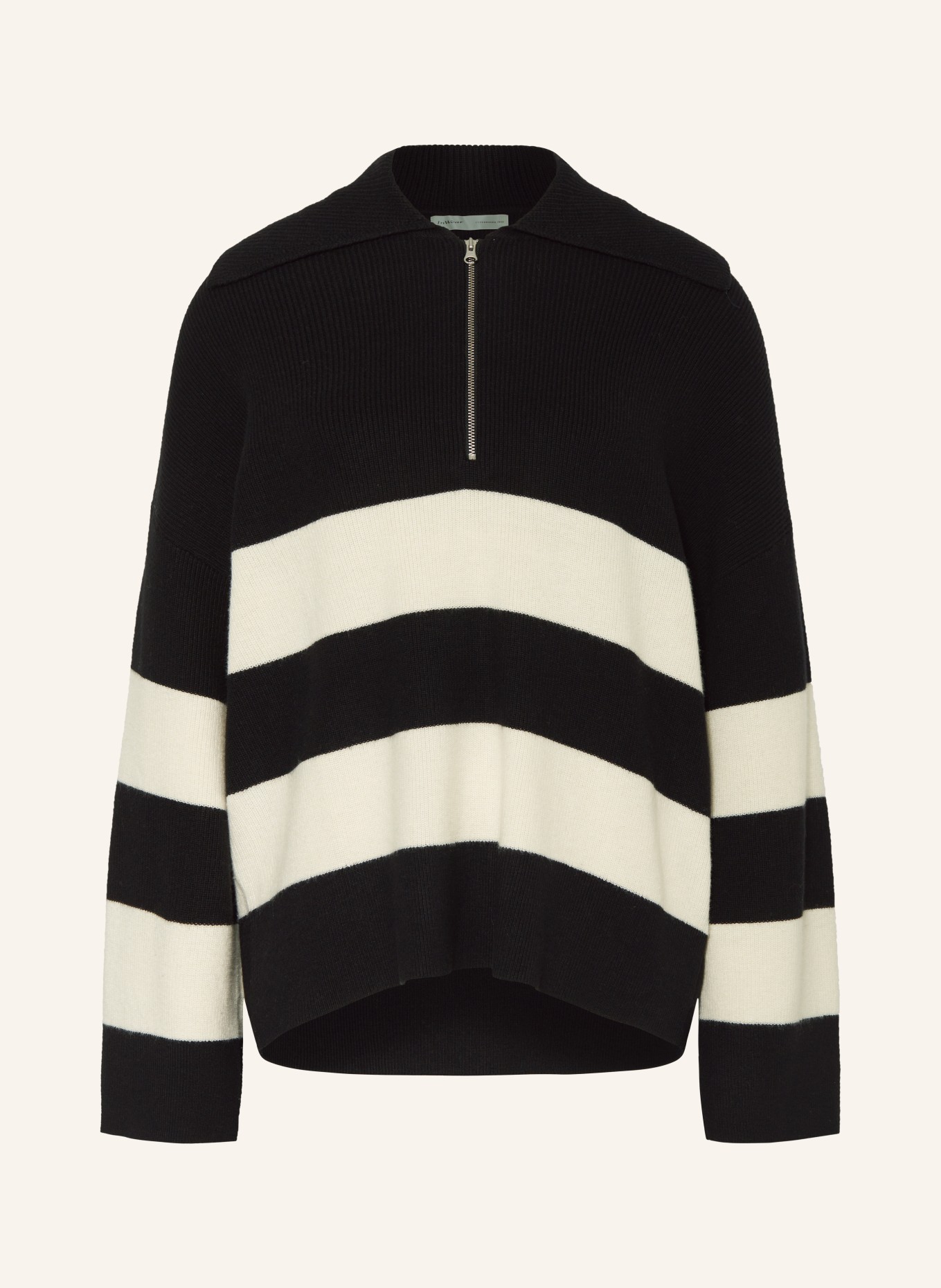 InWear Half-zip sweater OTHILIAIW, Color: BLACK/ WHITE (Image 1)