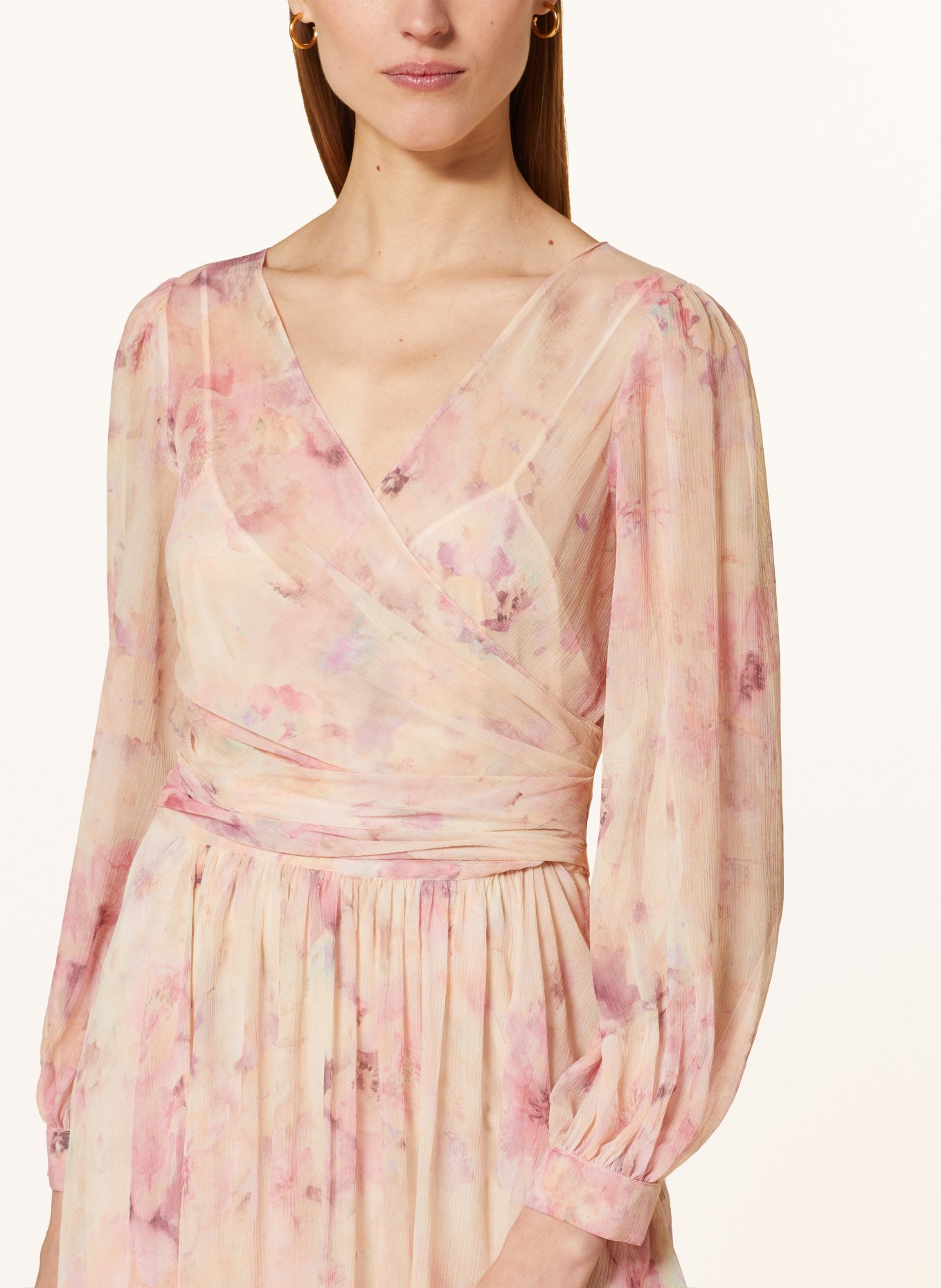 RALPH LAUREN Collection Silk dress, Color: LIGHT PINK/ PURPLE/ MINT (Image 4)