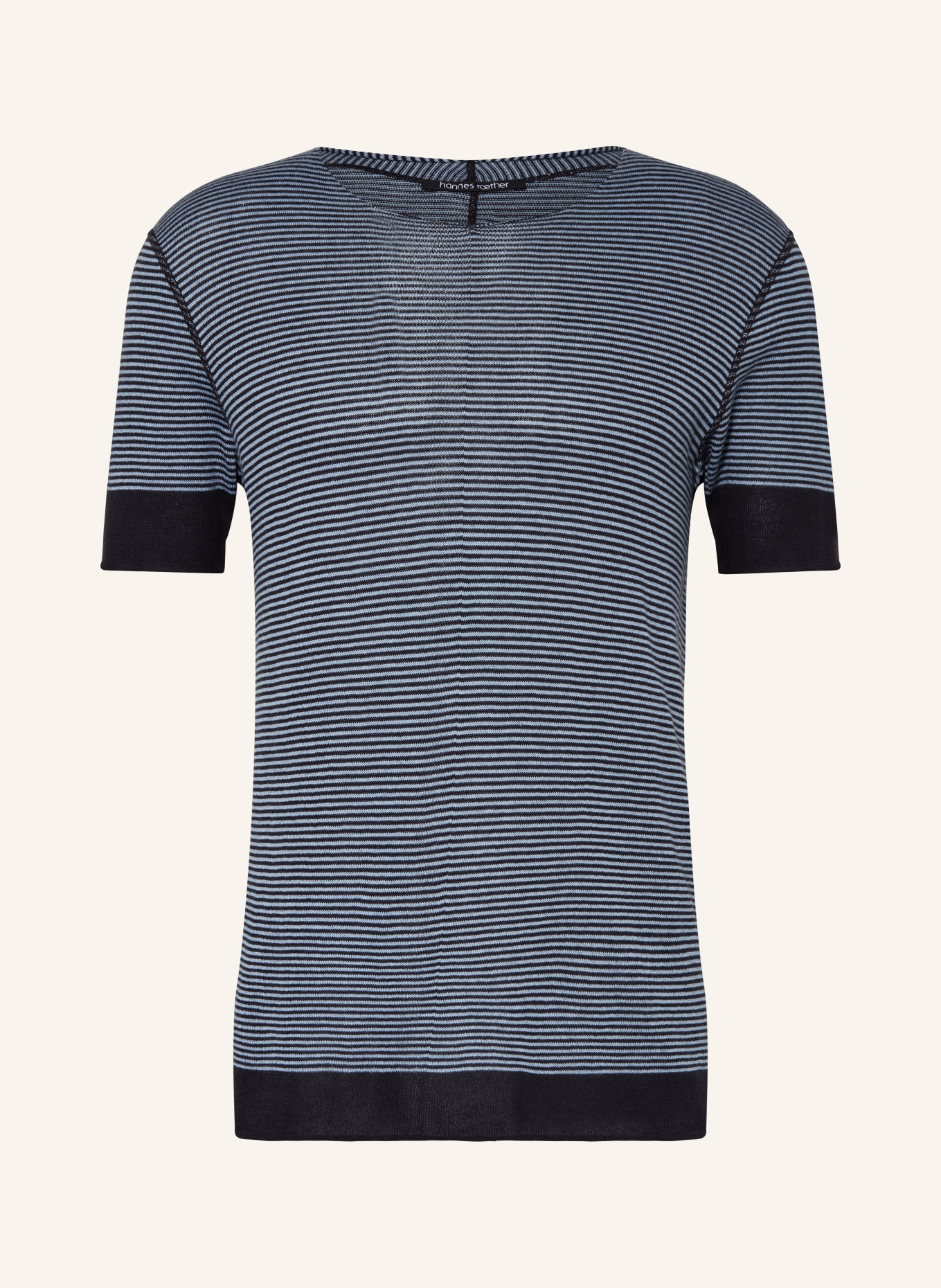 hannes roether Knit shirt FI15NCA, Color: DARK BLUE/ LIGHT BLUE (Image 1)