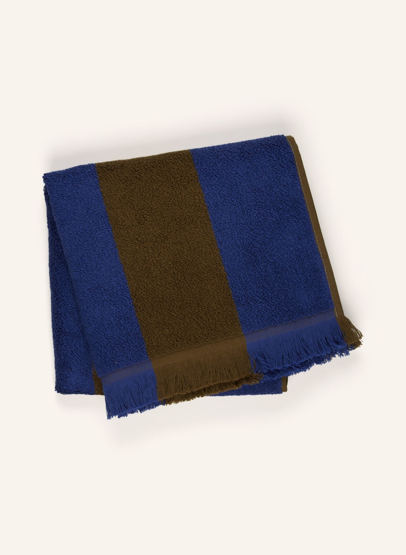 Ferm LIVING Towel ALEE, Color: BLUE/ DARK GRAY (Image 2)