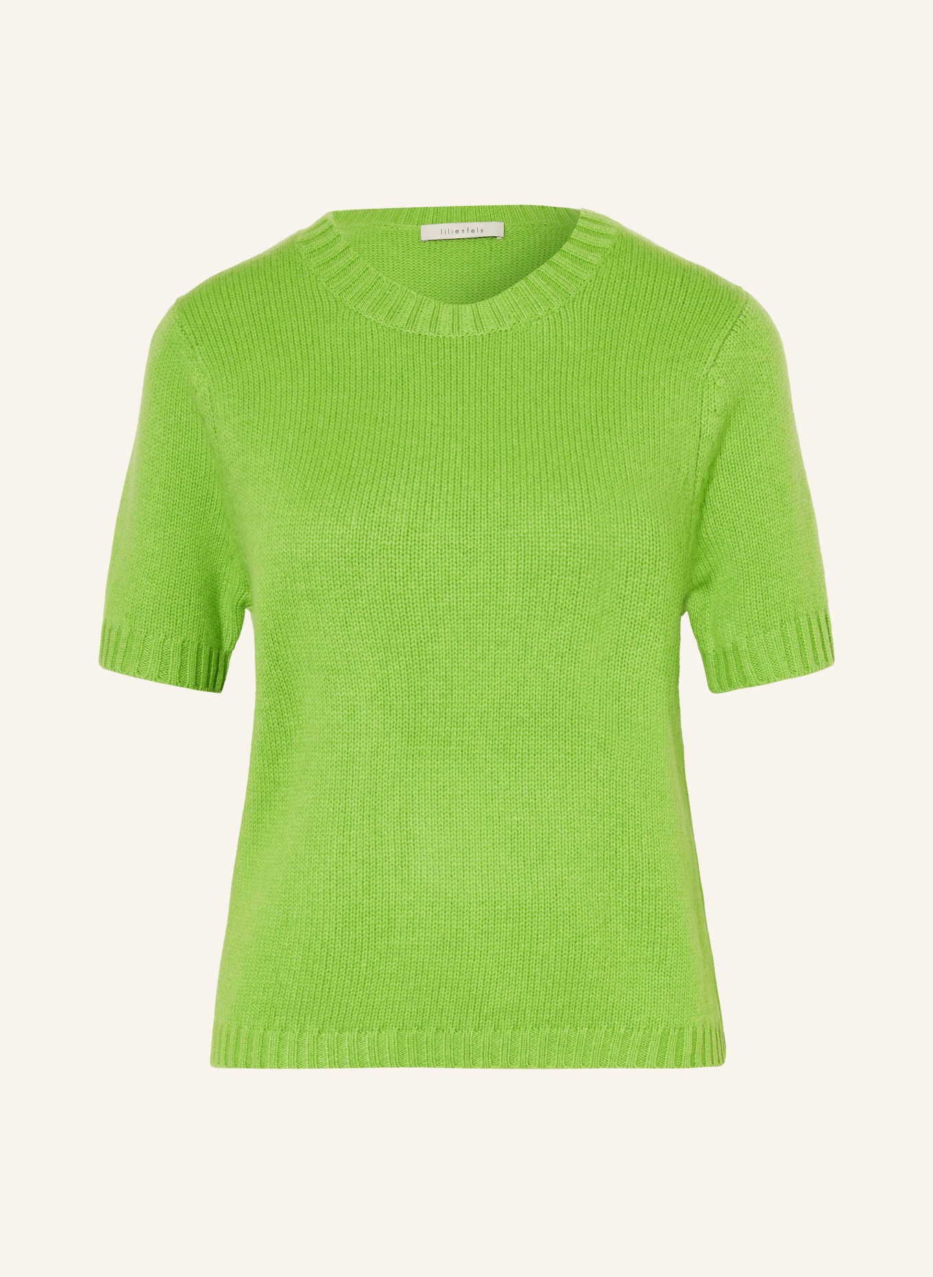 lilienfels Knit shirt with cashmere, Color: LIGHT GREEN (Image 1)