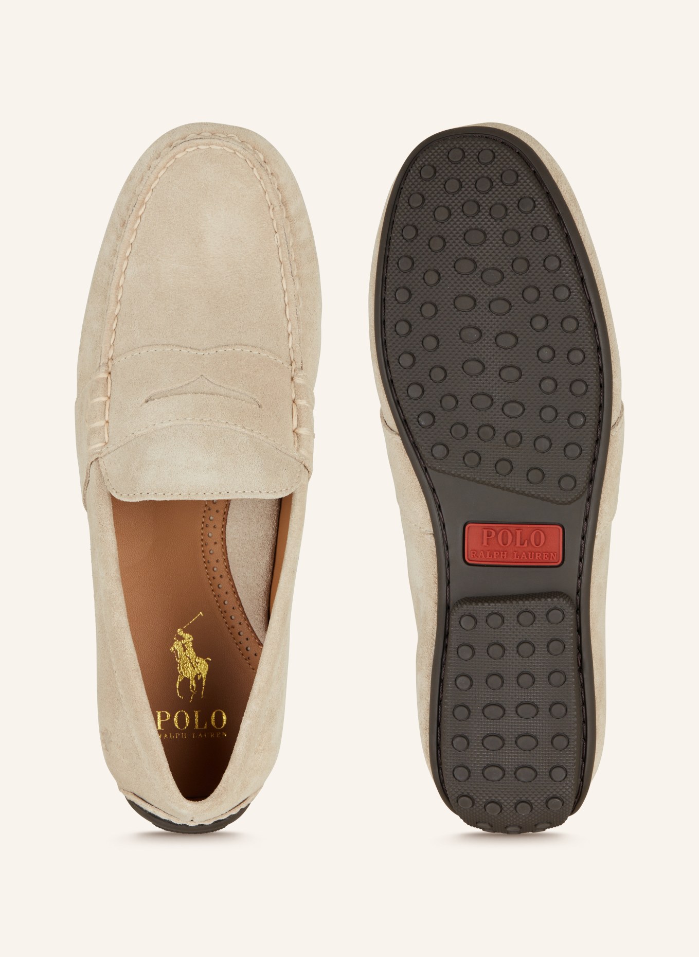 POLO RALPH LAUREN Penny loafers REYNOLD, Color: BEIGE (Image 5)