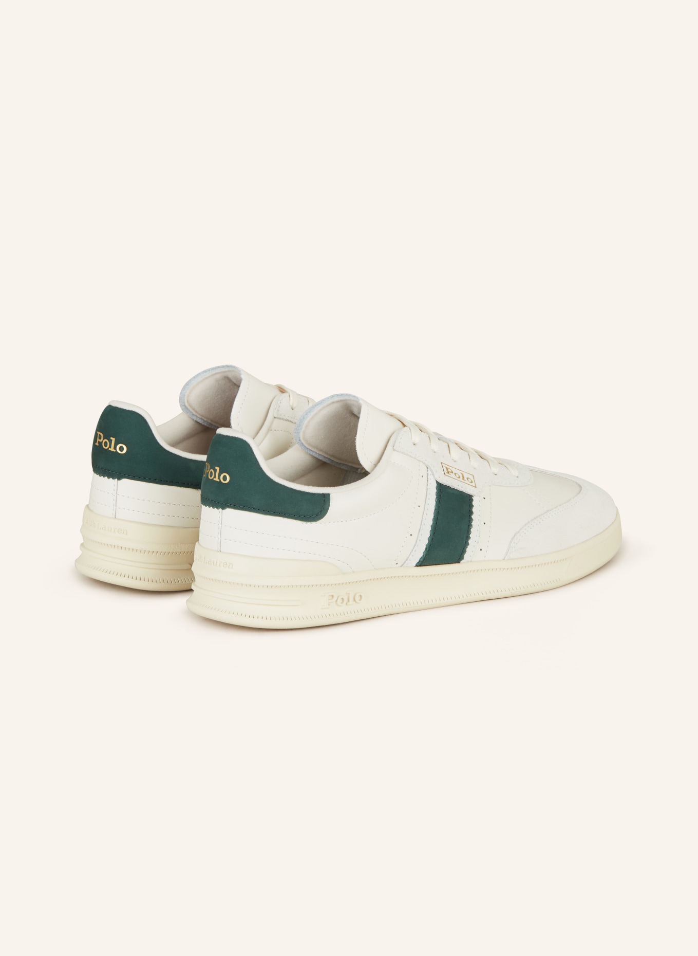 POLO RALPH LAUREN Sneakers, Color: WHITE/ DARK GREEN (Image 2)
