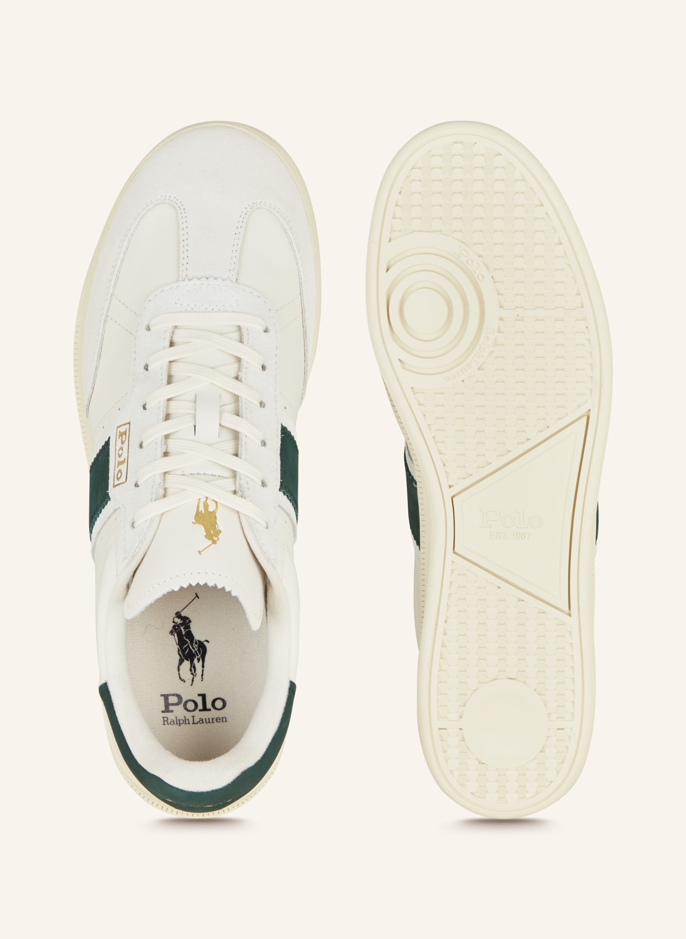 POLO RALPH LAUREN Sneakers, Color: WHITE/ DARK GREEN (Image 5)