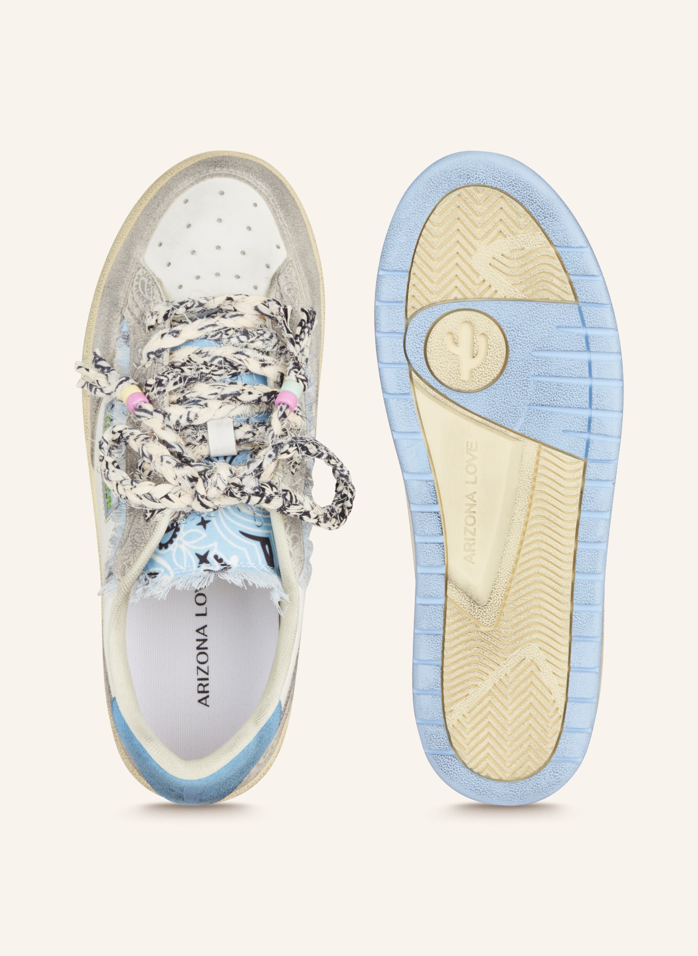 ARIZONA LOVE Sneaker: WEISS / BLAU
