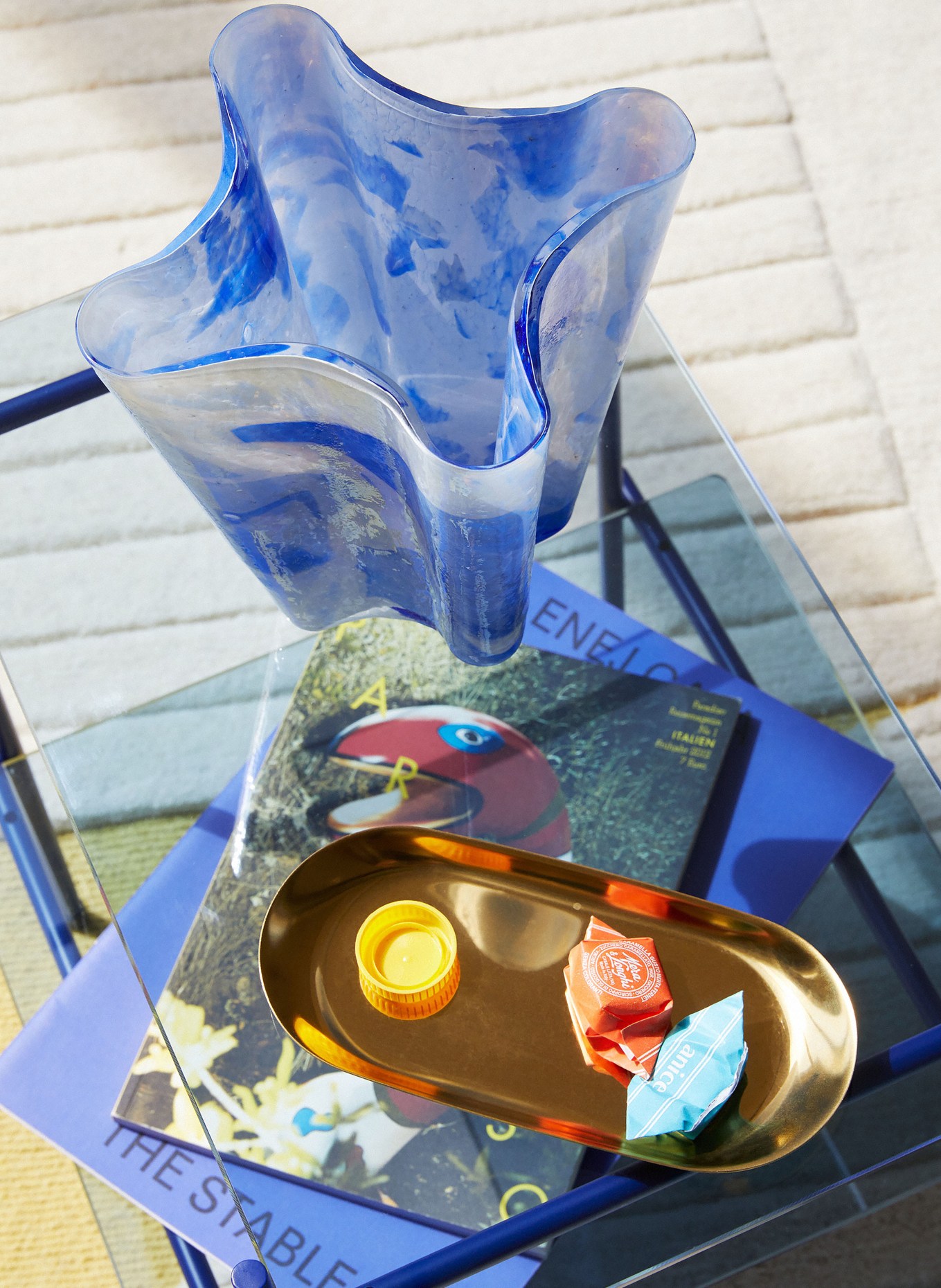 STORIES OF ITALY Vase BLUE BUCKET, Farbe: BLAU (Bild 3)