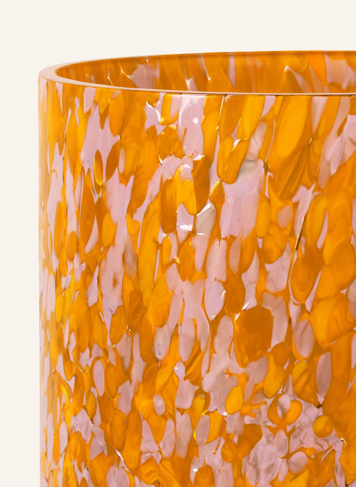 STORIES OF ITALY Vase MACCHIA SU MACCHIA, Color: ORANGE/ LIGHT PURPLE (Image 2)