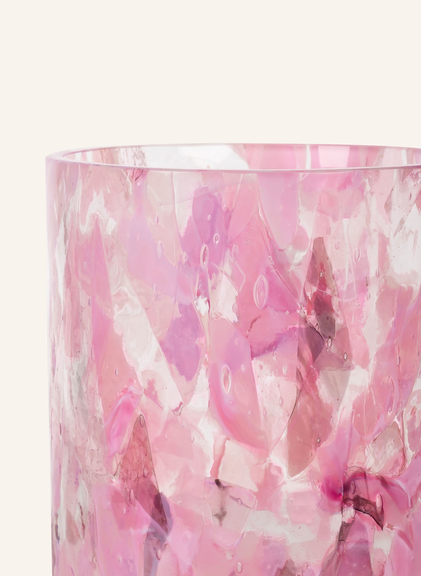 STORIES OF ITALY Vase WATERCOLOR RUBY TALL, Color: PINK (Image 2)