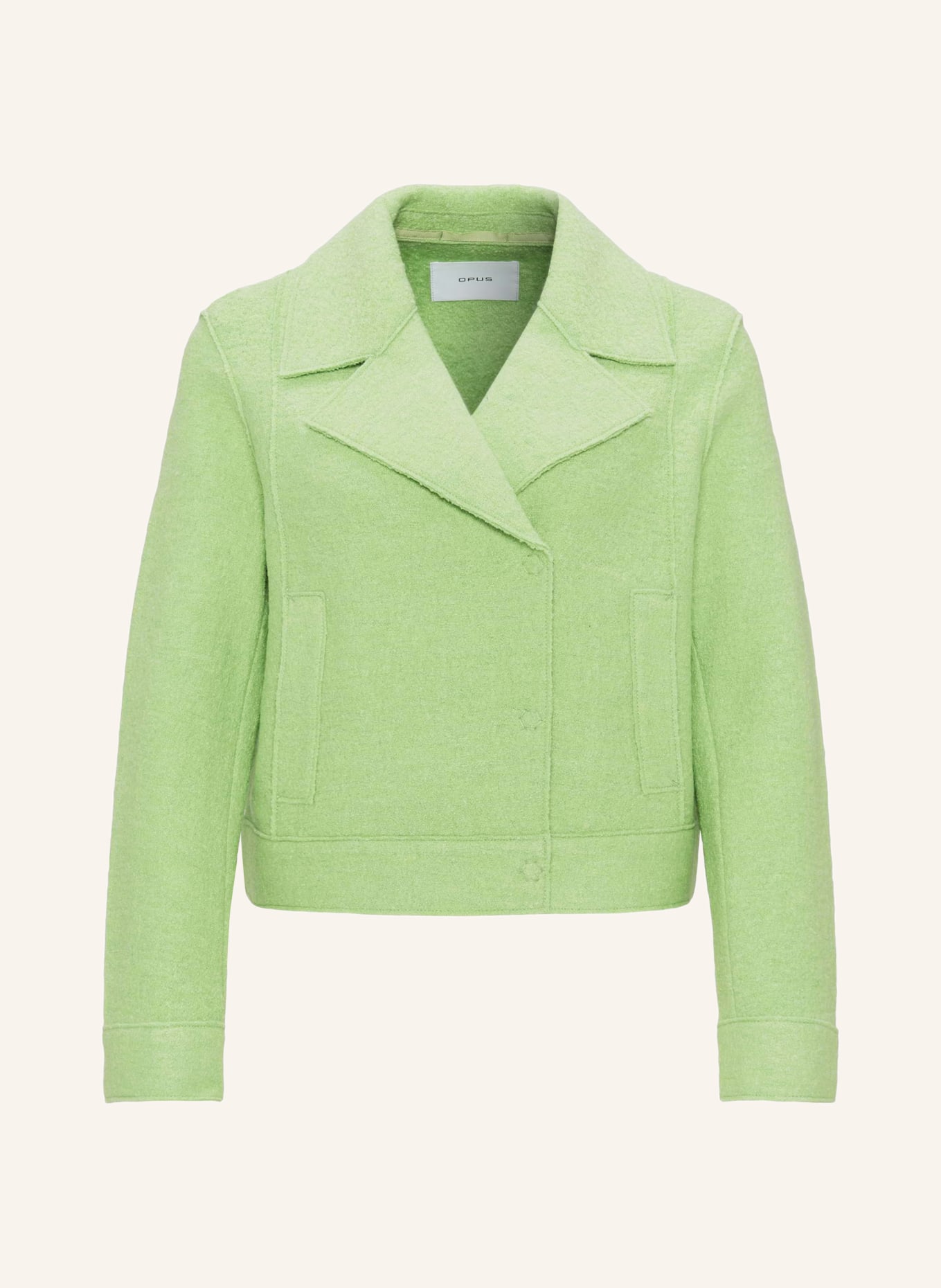 OPUS Knit blazer HUMINI RAW, Color: LIGHT GREEN (Image 1)