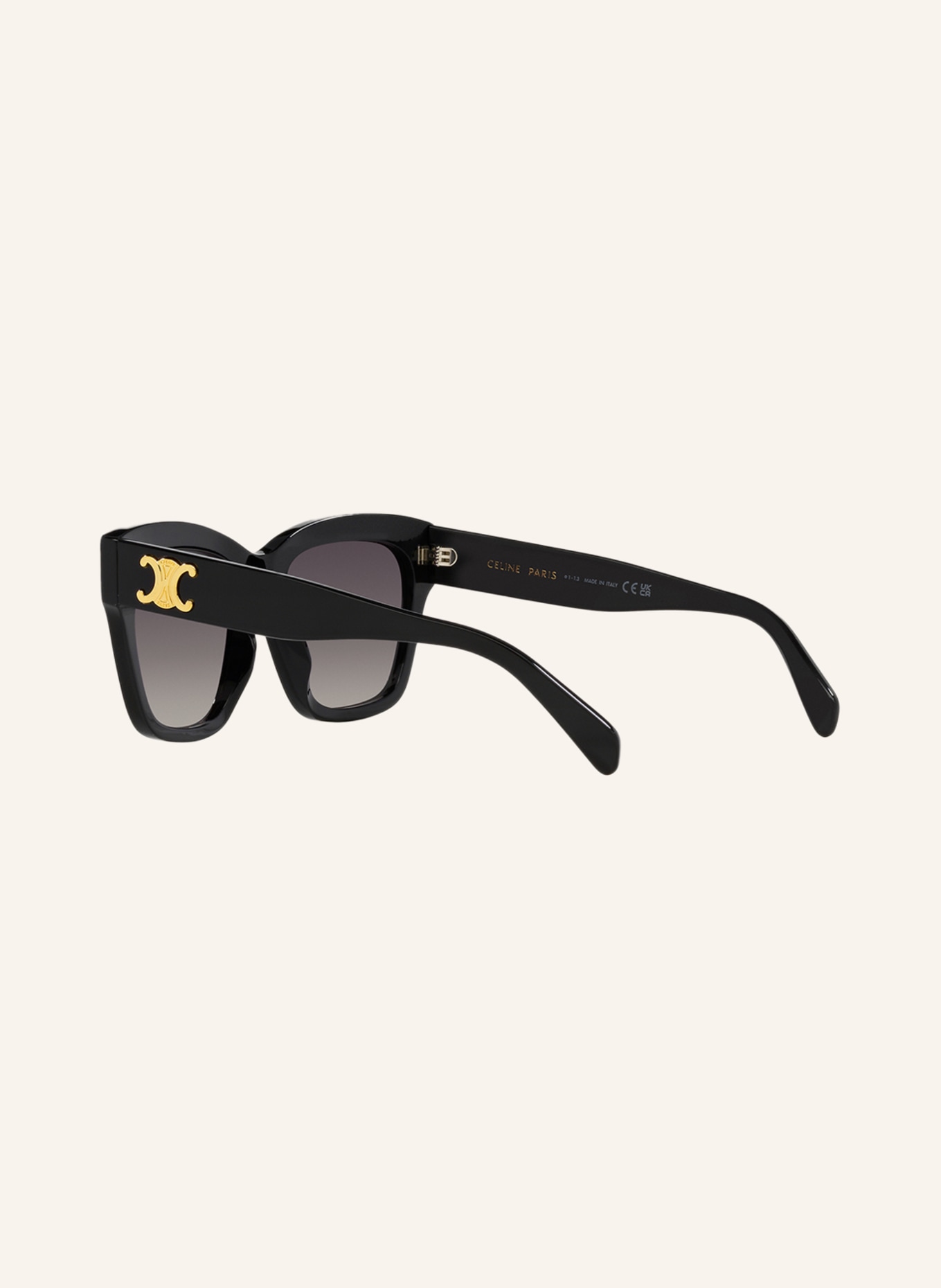 CELINE Sunglasses CL000403 TRIOMPHE, Color: 1100D1 - BLACK/ BROWN (Image 4)