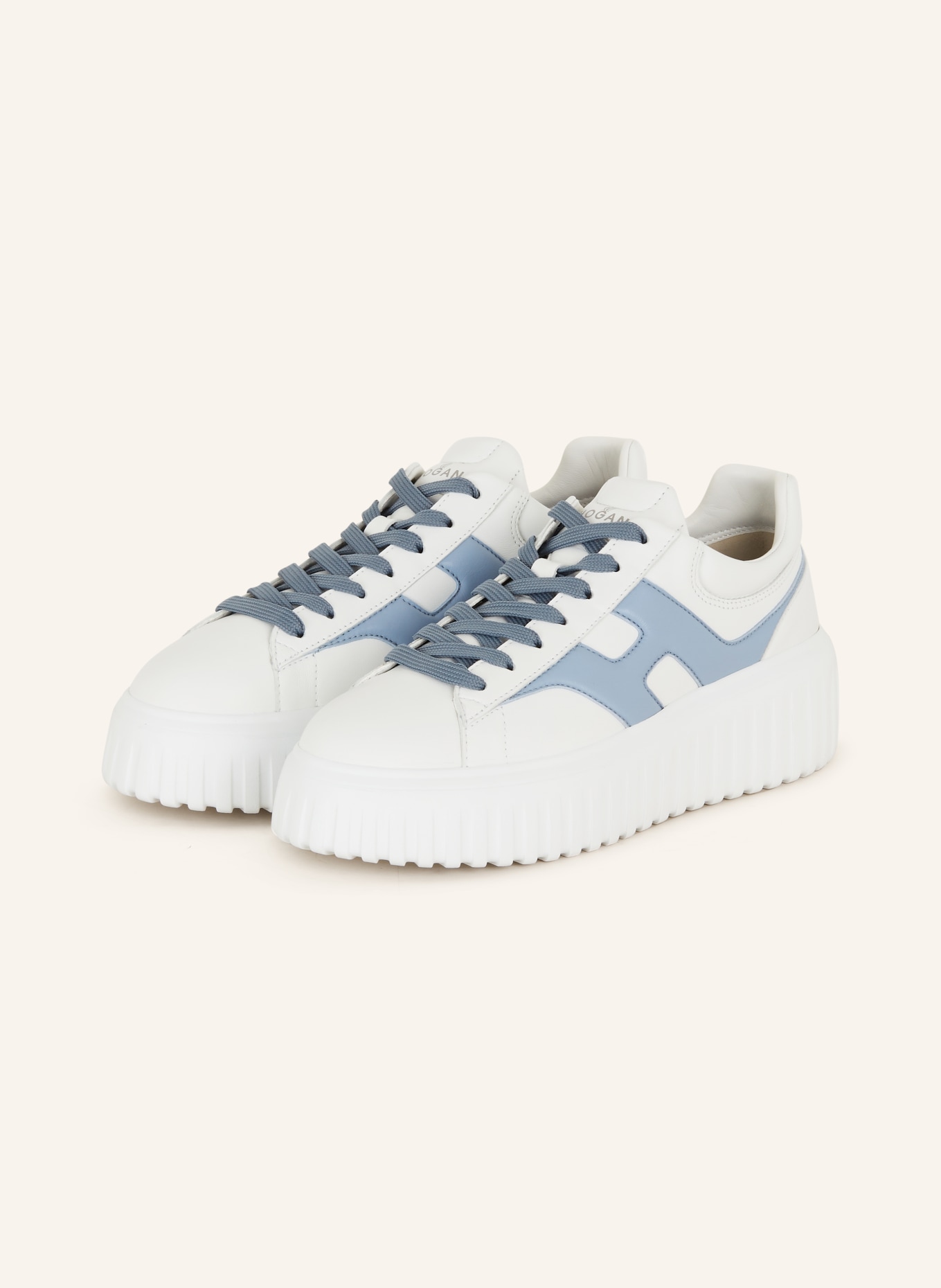 HOGAN Sneakers H-STRIPES, Color: WHITE/ BLUE GRAY (Image 1)