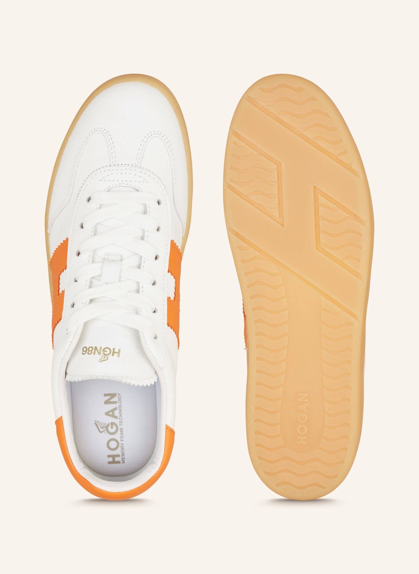 HOGAN Sneaker COOL, Farbe: WEISS/ ORANGE (Bild 5)