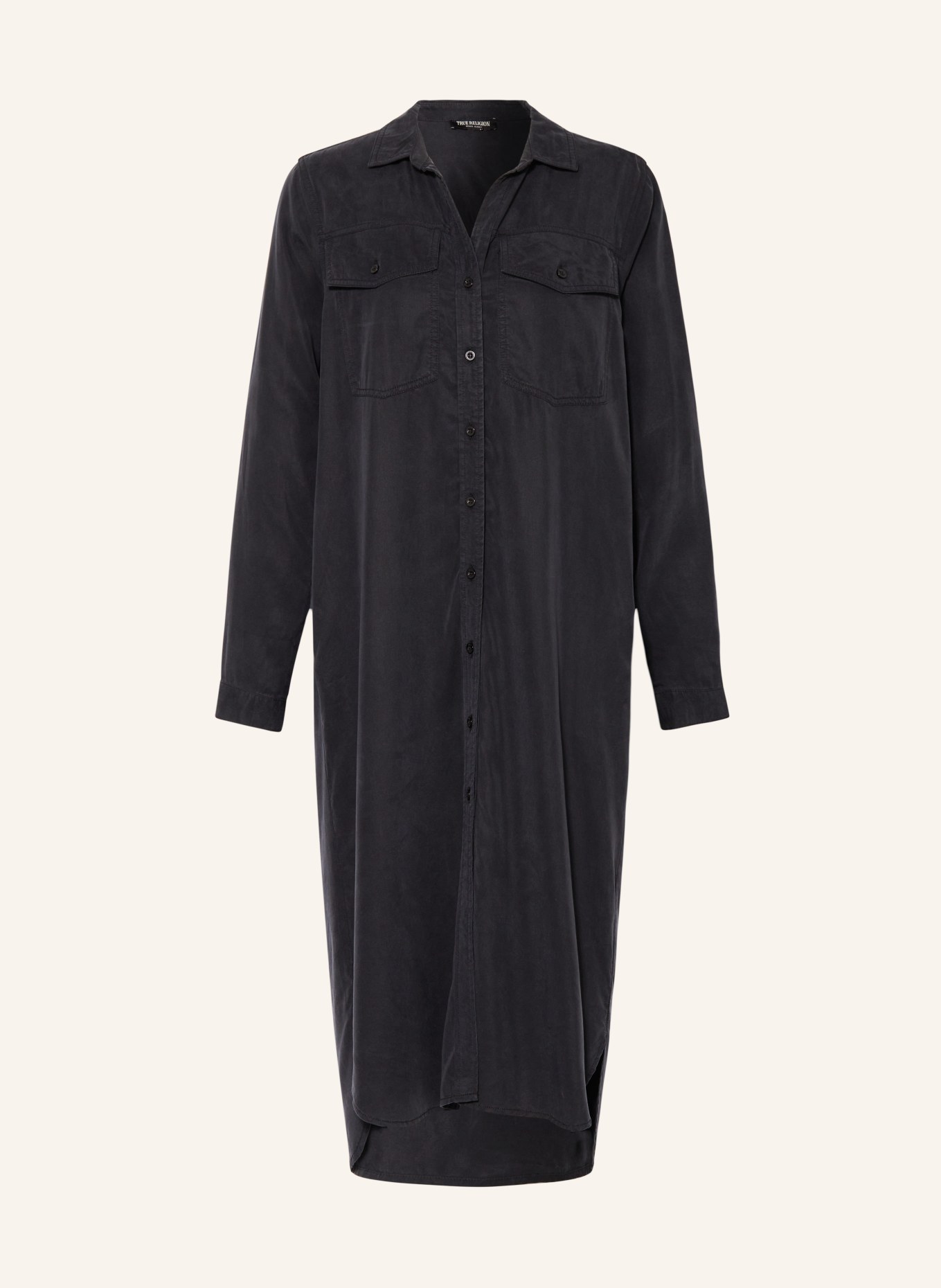 TRUE RELIGION Shirt dress UTILLITY, Color: BLACK (Image 1)