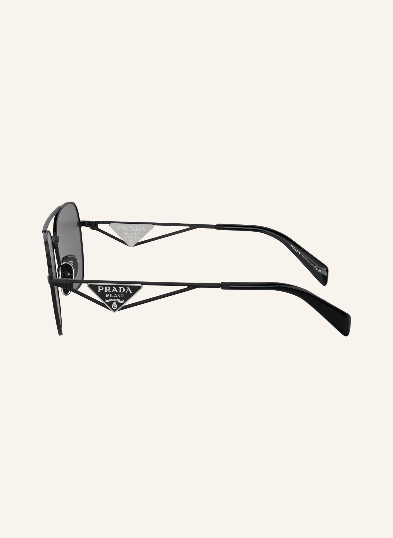 PRADA Sunglasses PR A50S, Color: 1AB5Z1 SILVER/ DARK GRAY (Image 4)
