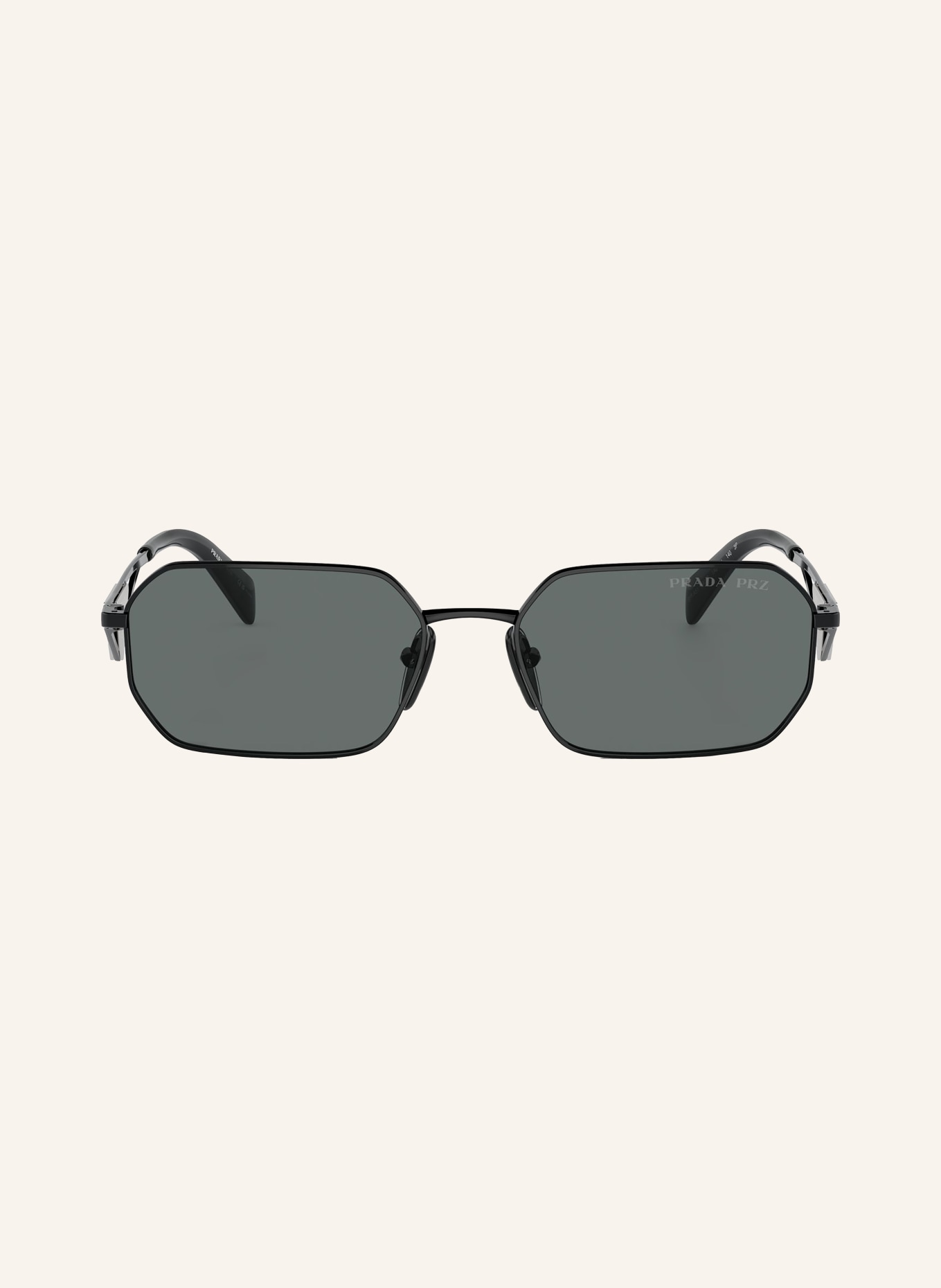 PRADA Sunglasses PR A51S, Color: 1AB5Z1 - BLACK/BLACK POLARIZED (Image 2)
